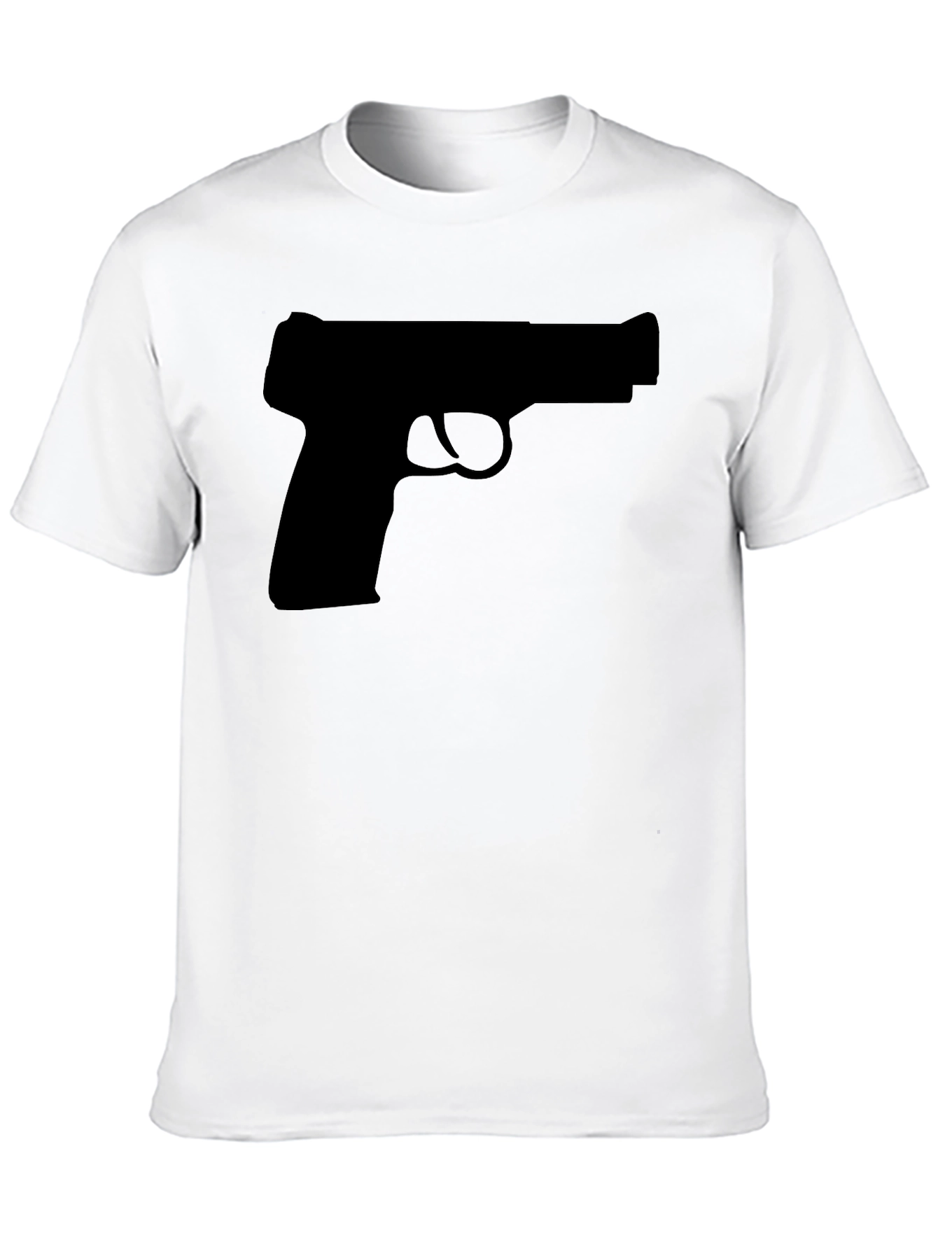 Gun Silhouette T-Shirt - Classic Black Tee