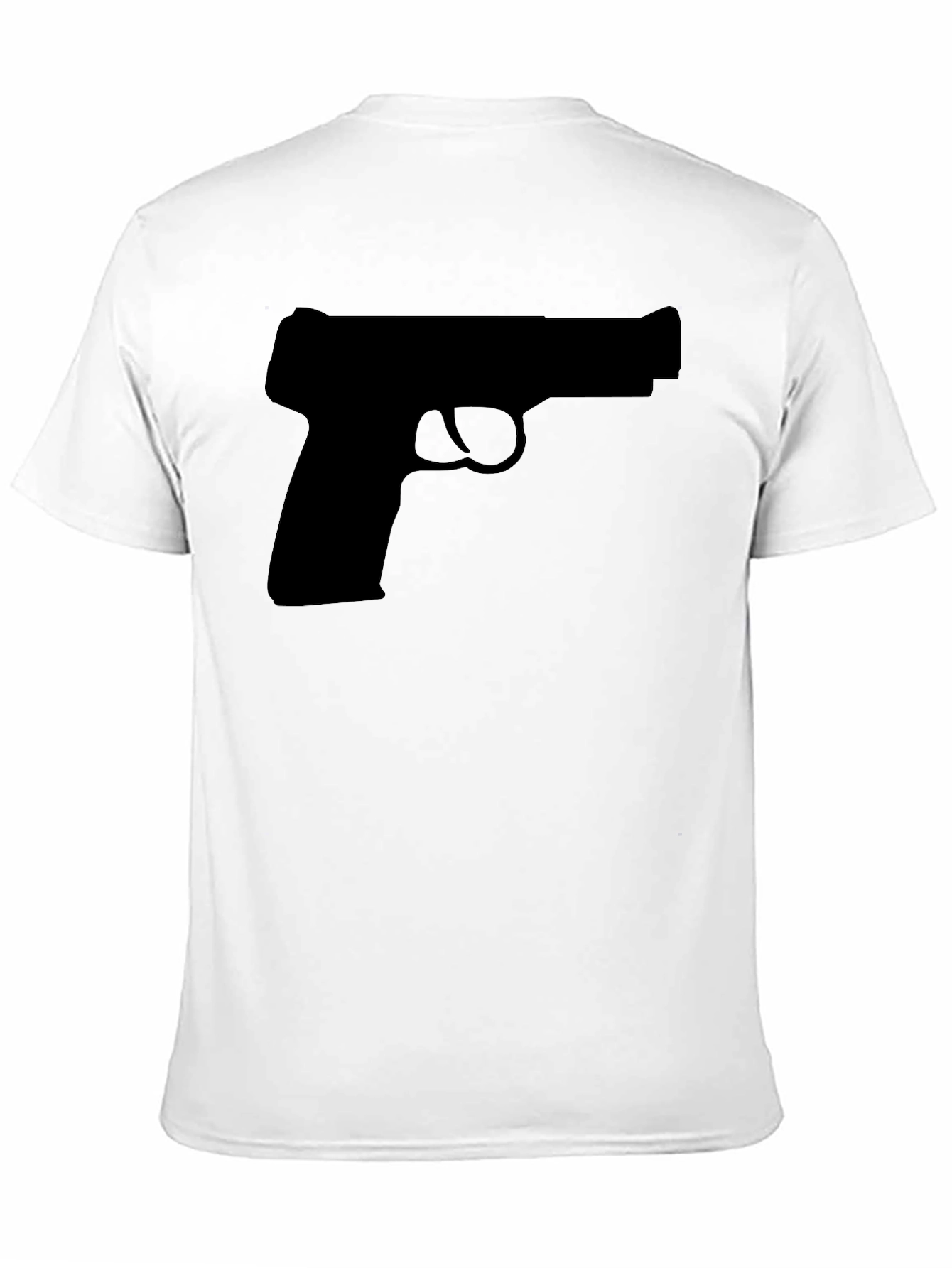 Gun Silhouette T-Shirt - Classic Black Tee