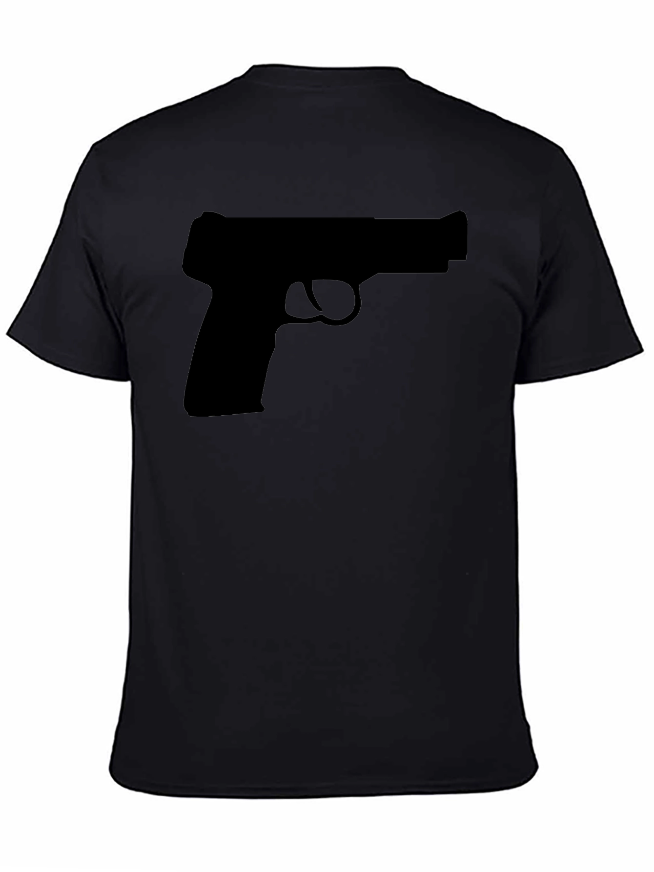 Gun Silhouette T-Shirt - Classic Black Tee