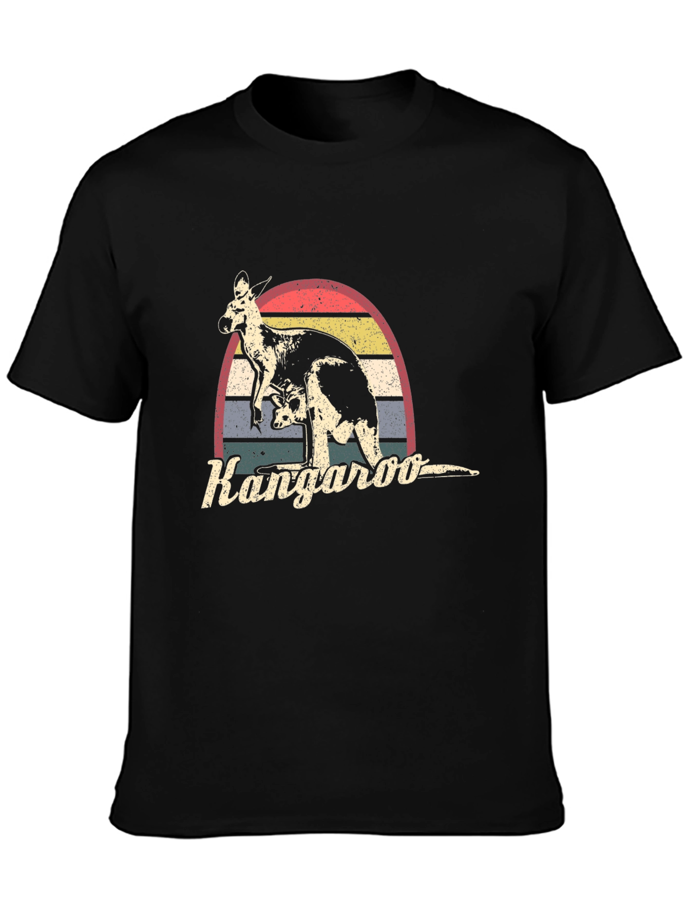 Retro Kangaroo Graphic T-Shirt