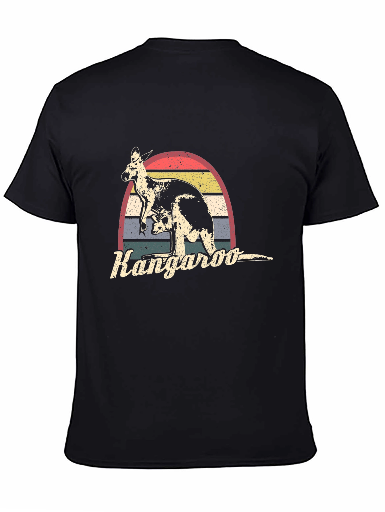 Retro Kangaroo Graphic T-Shirt
