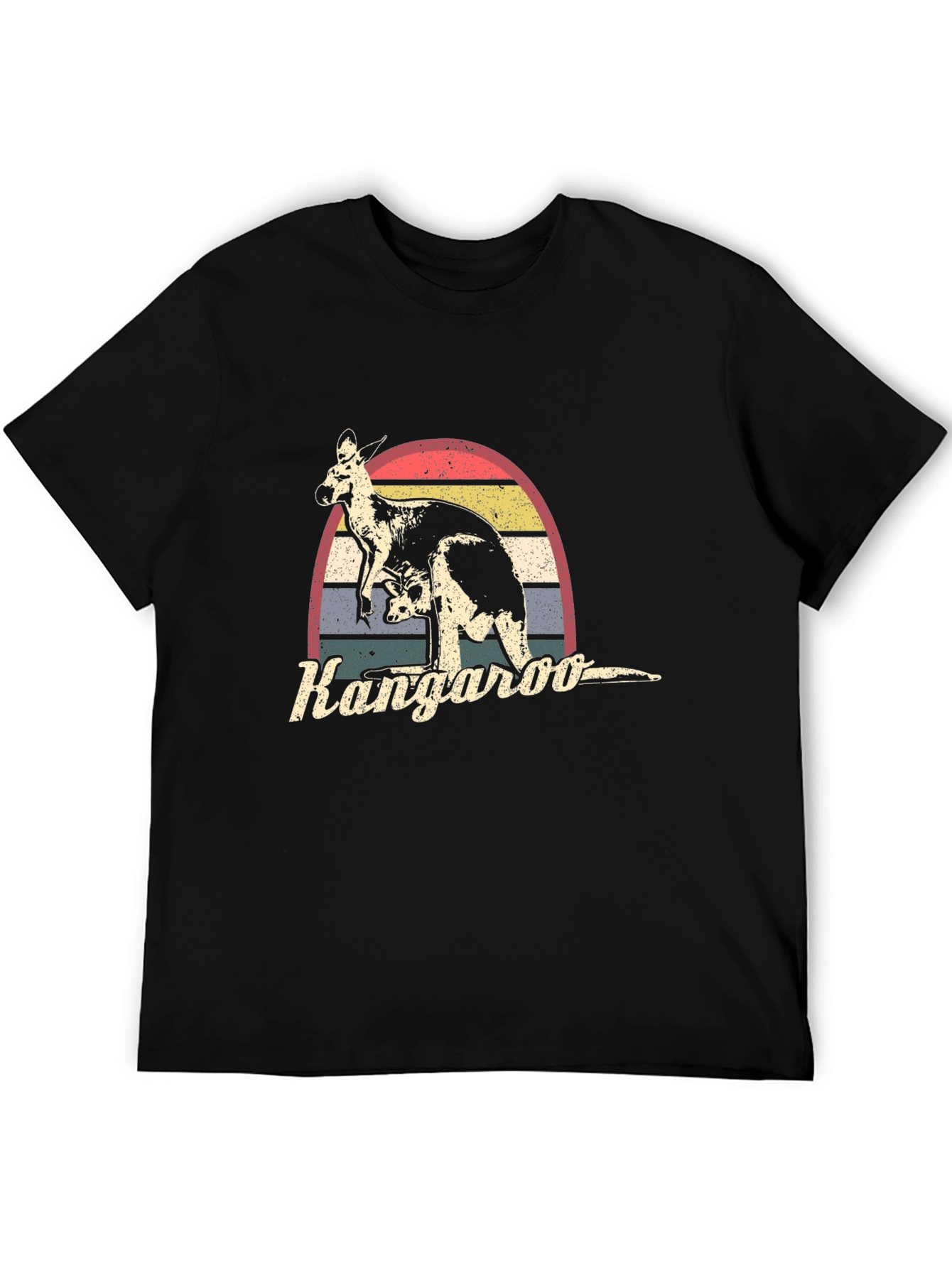 Retro Kangaroo Graphic T-Shirt