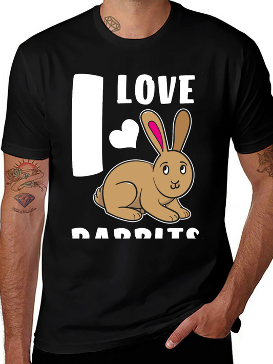 I Love Rabbits T-Shirt Cute Bunny Tee