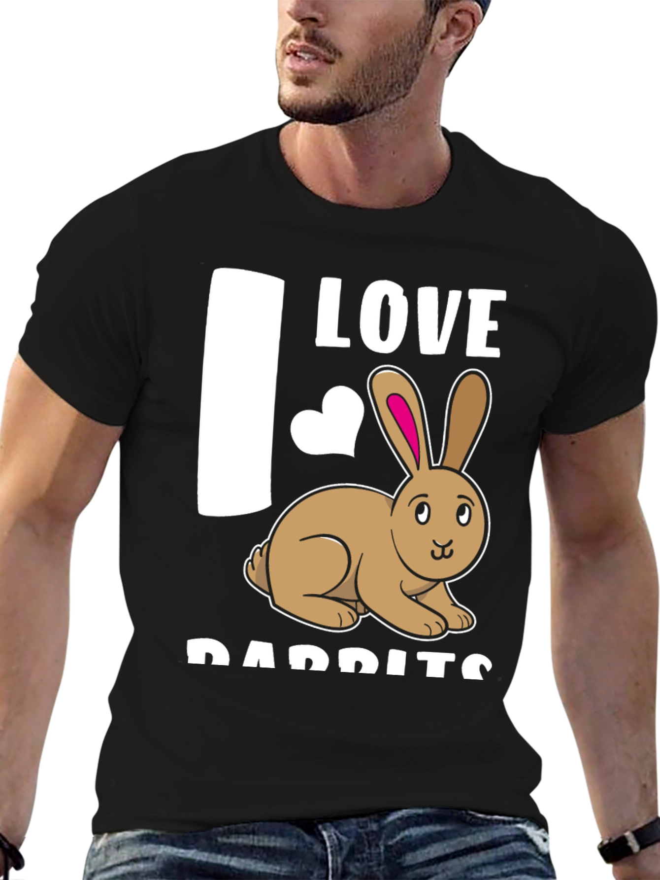 I Love Rabbits T-Shirt Cute Bunny Tee