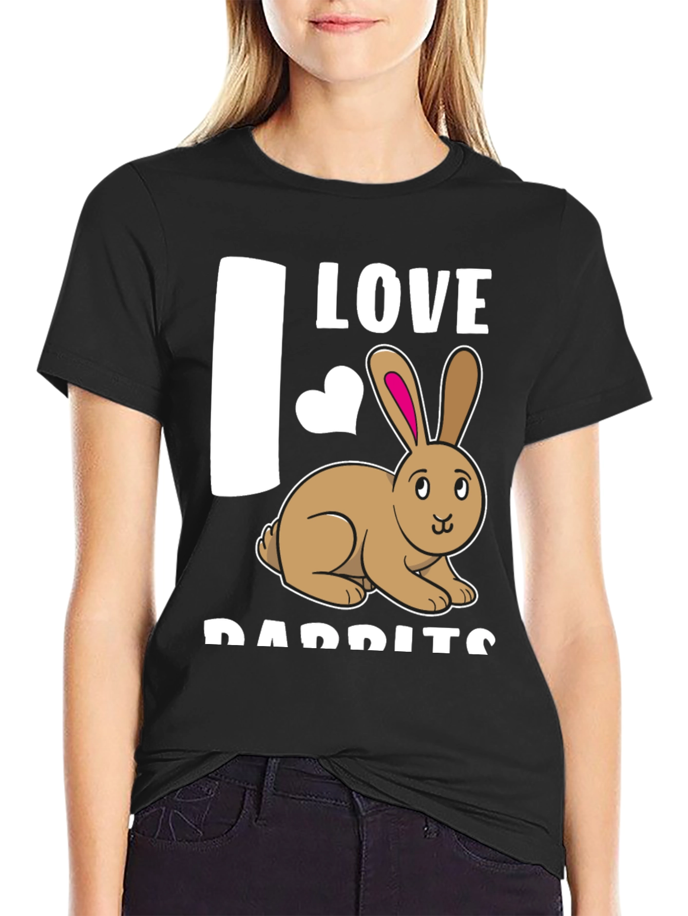 I Love Rabbits T-Shirt Cute Bunny Tee