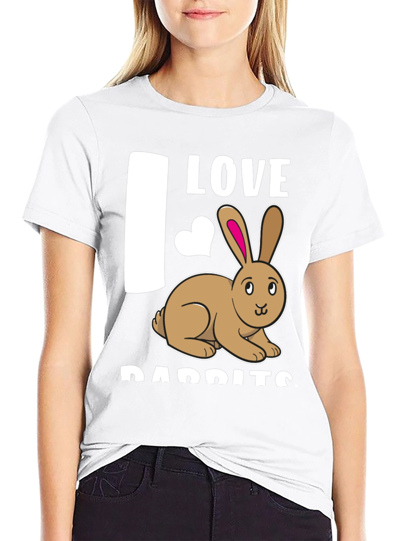 I Love Rabbits T-Shirt Cute Bunny Tee