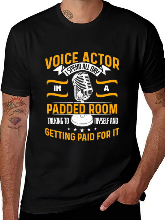 Voice Actor Padded Room Black T-Shirt