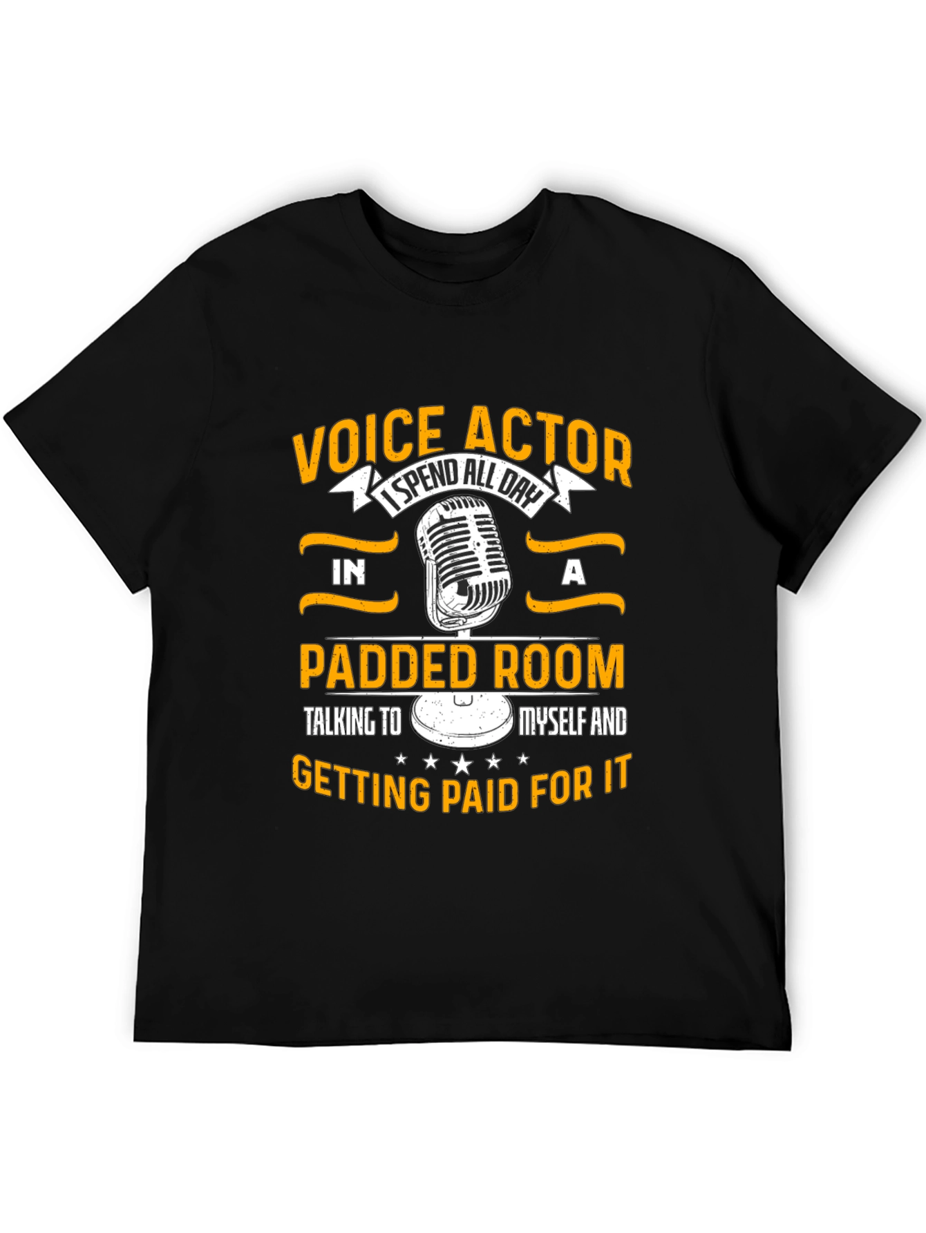 Voice Actor Padded Room Black T-Shirt