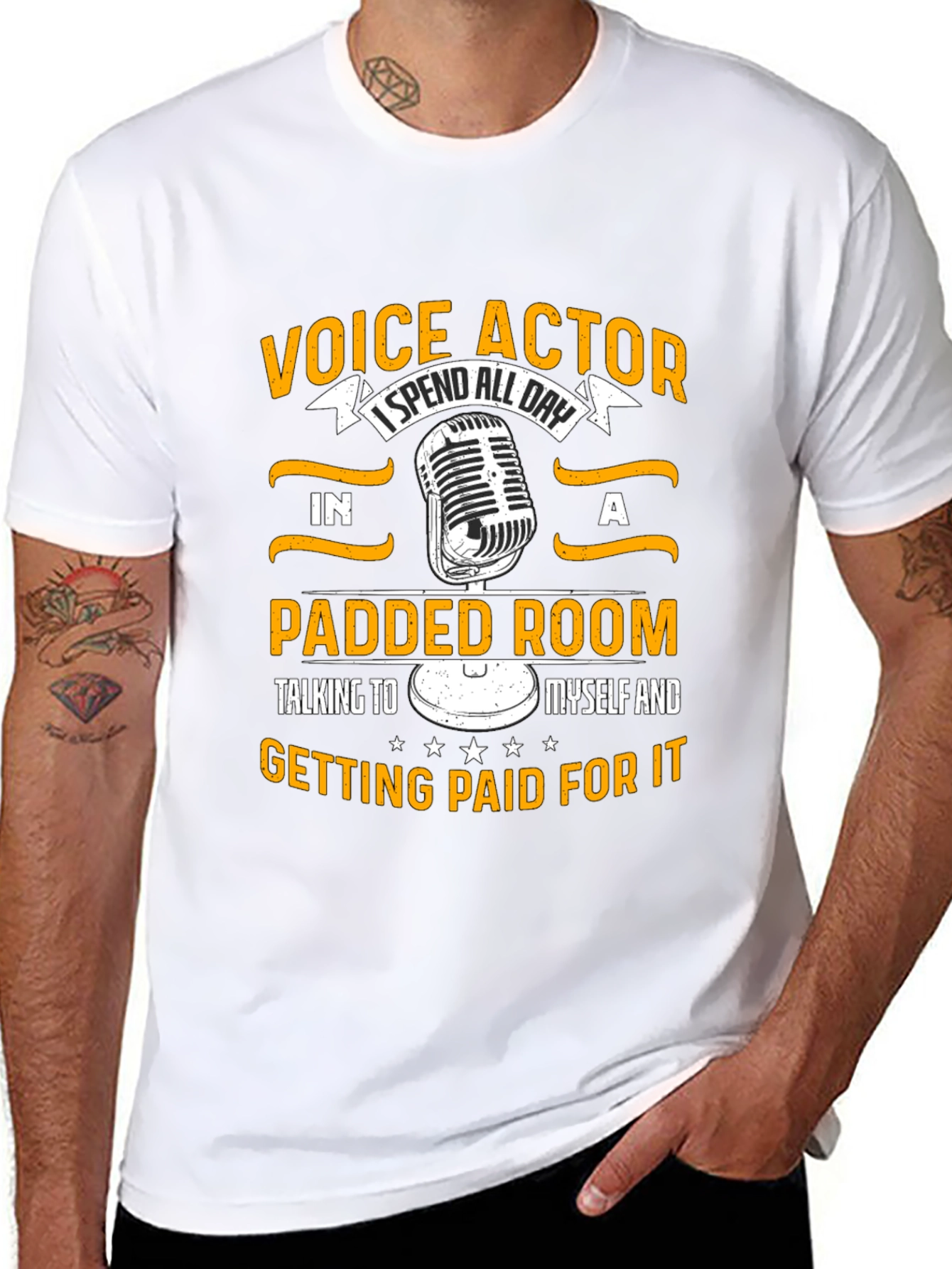 Voice Actor Padded Room Black T-Shirt