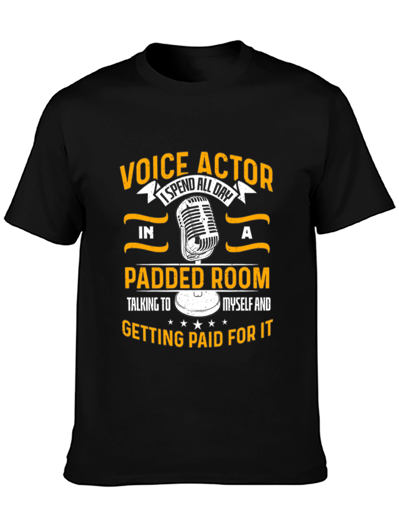 Voice Actor Padded Room Black T-Shirt