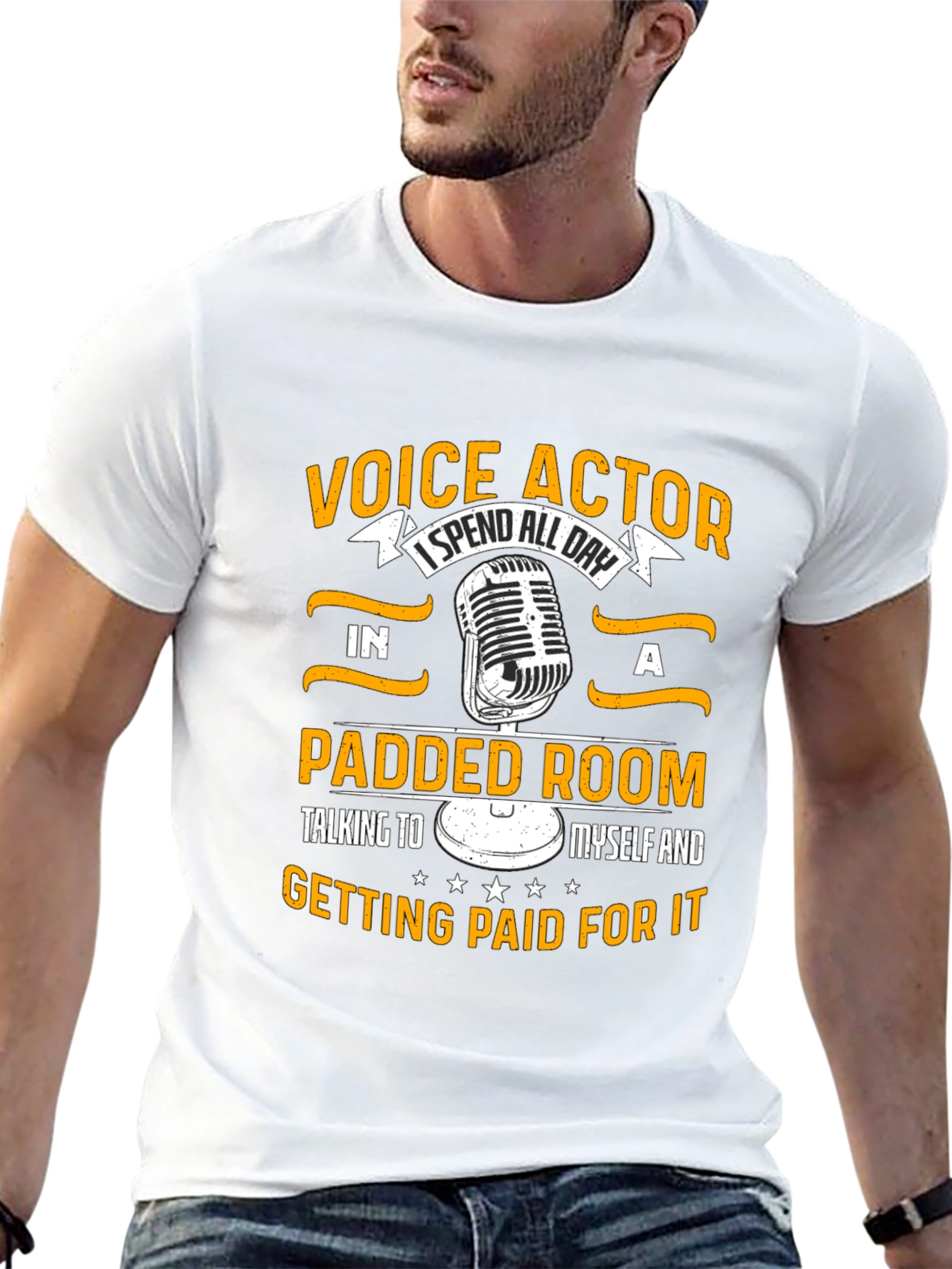 Voice Actor Padded Room Black T-Shirt