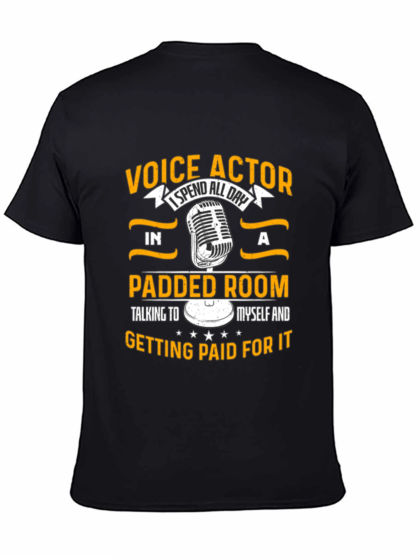 Voice Actor Padded Room Black T-Shirt