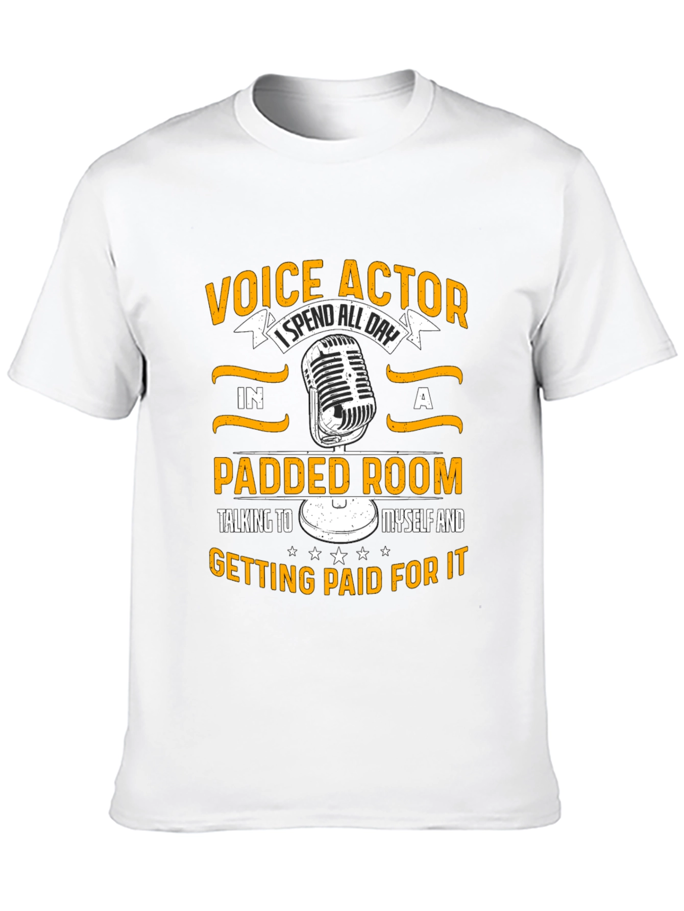 Voice Actor Padded Room Black T-Shirt