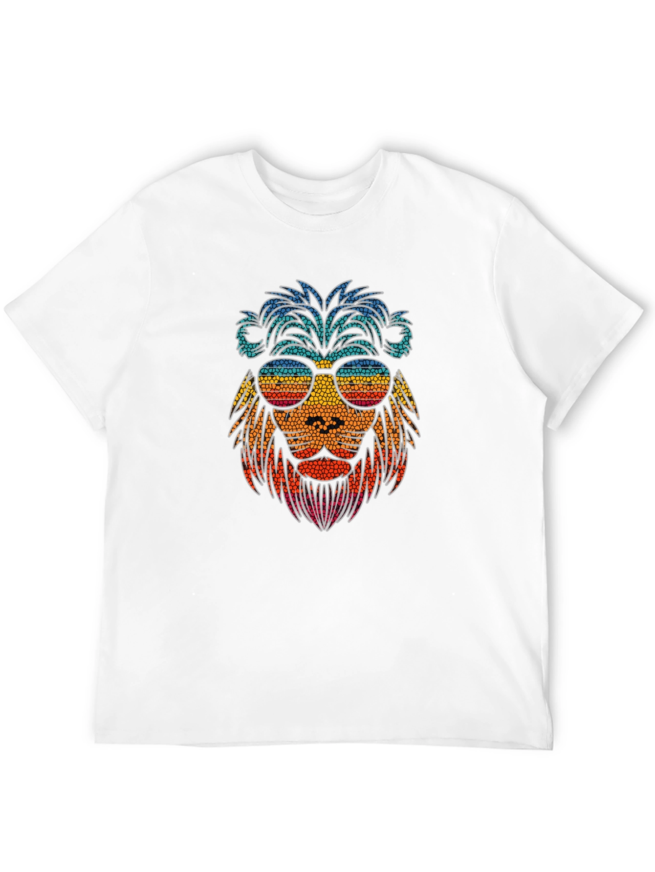 Cool Lion Graphic Tee - Stylish Mens Black T-Shirt