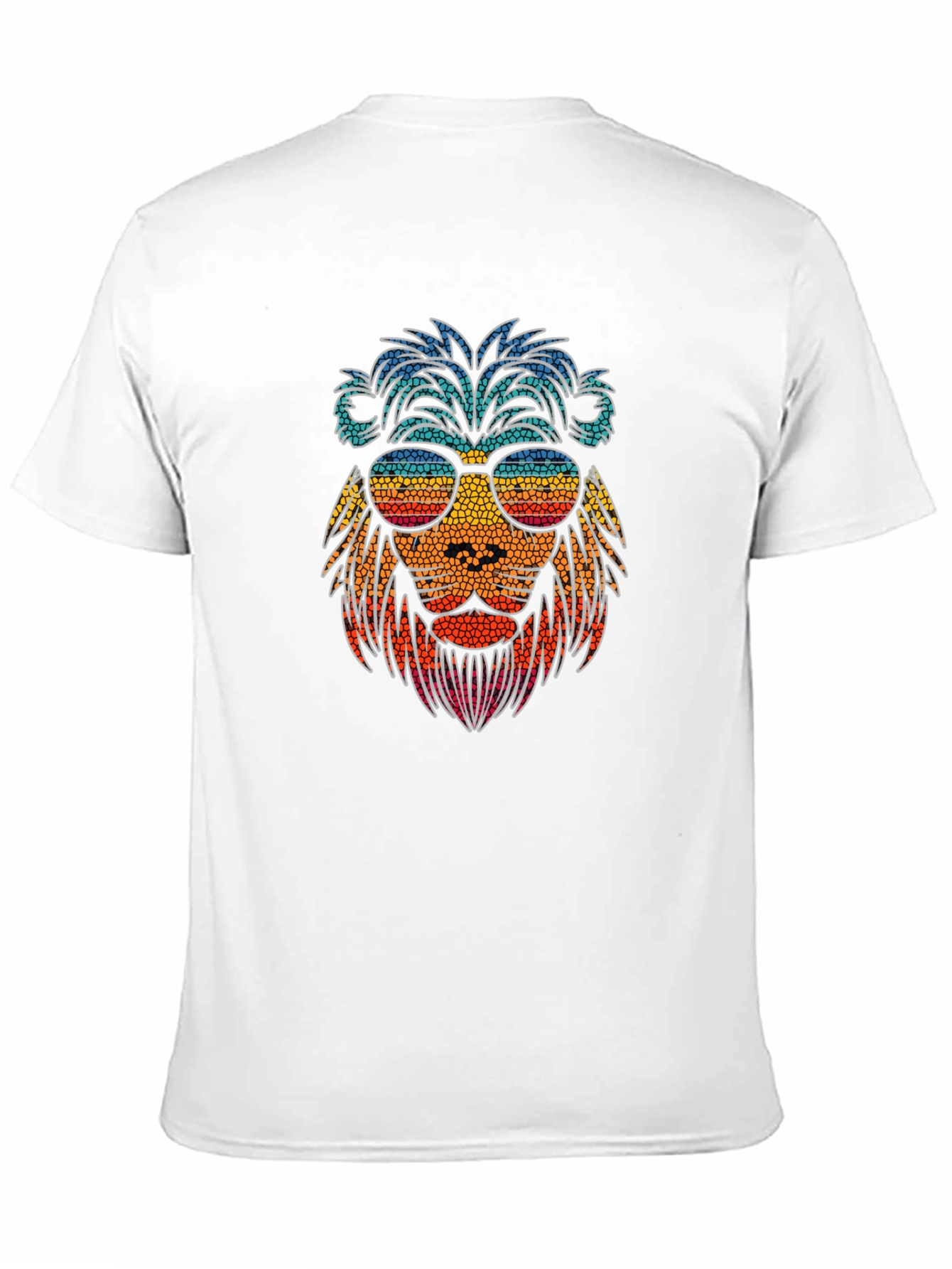 Cool Lion Graphic Tee - Stylish Mens Black T-Shirt