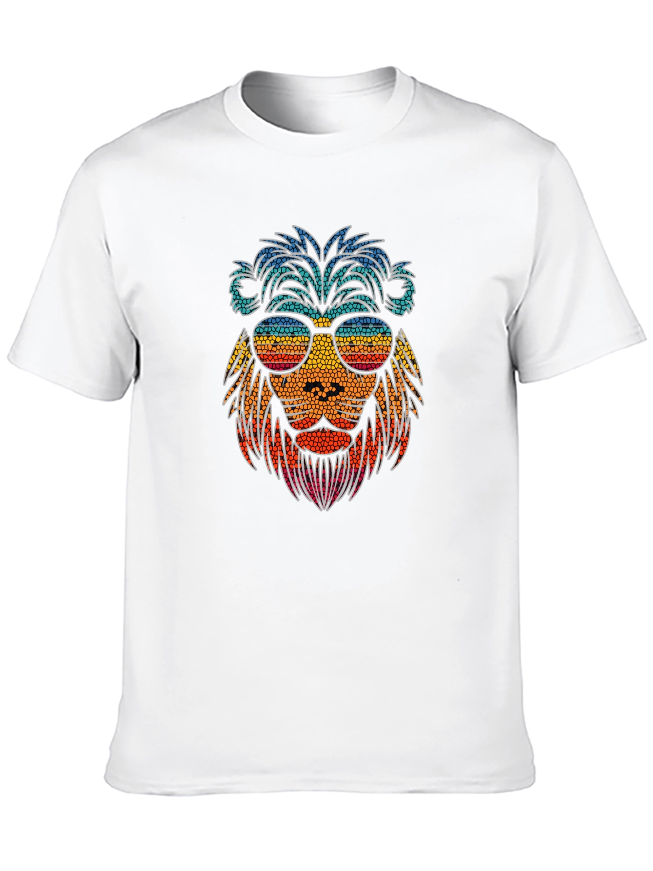 Cool Lion Graphic Tee - Stylish Mens Black T-Shirt