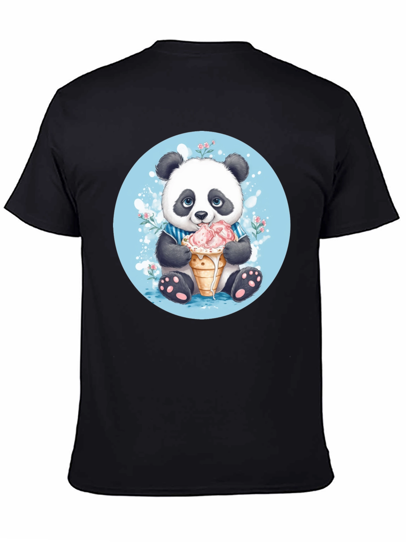Cute Panda Ice Cream T-Shirt