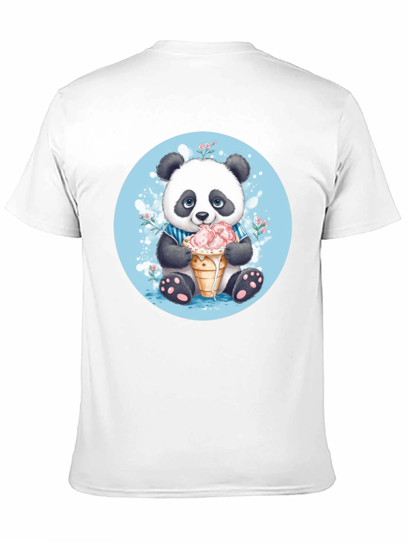 Cute Panda Ice Cream T-Shirt