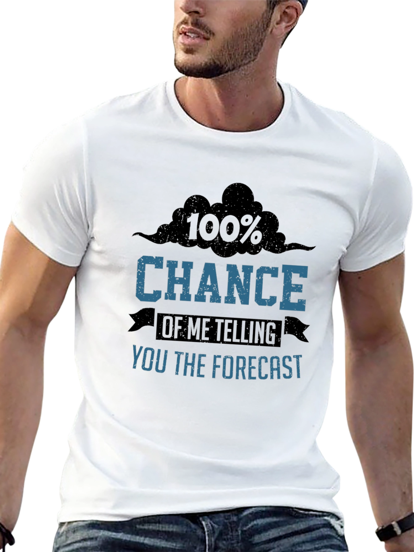 Funny Weather Forecast Graphic T-Shirt