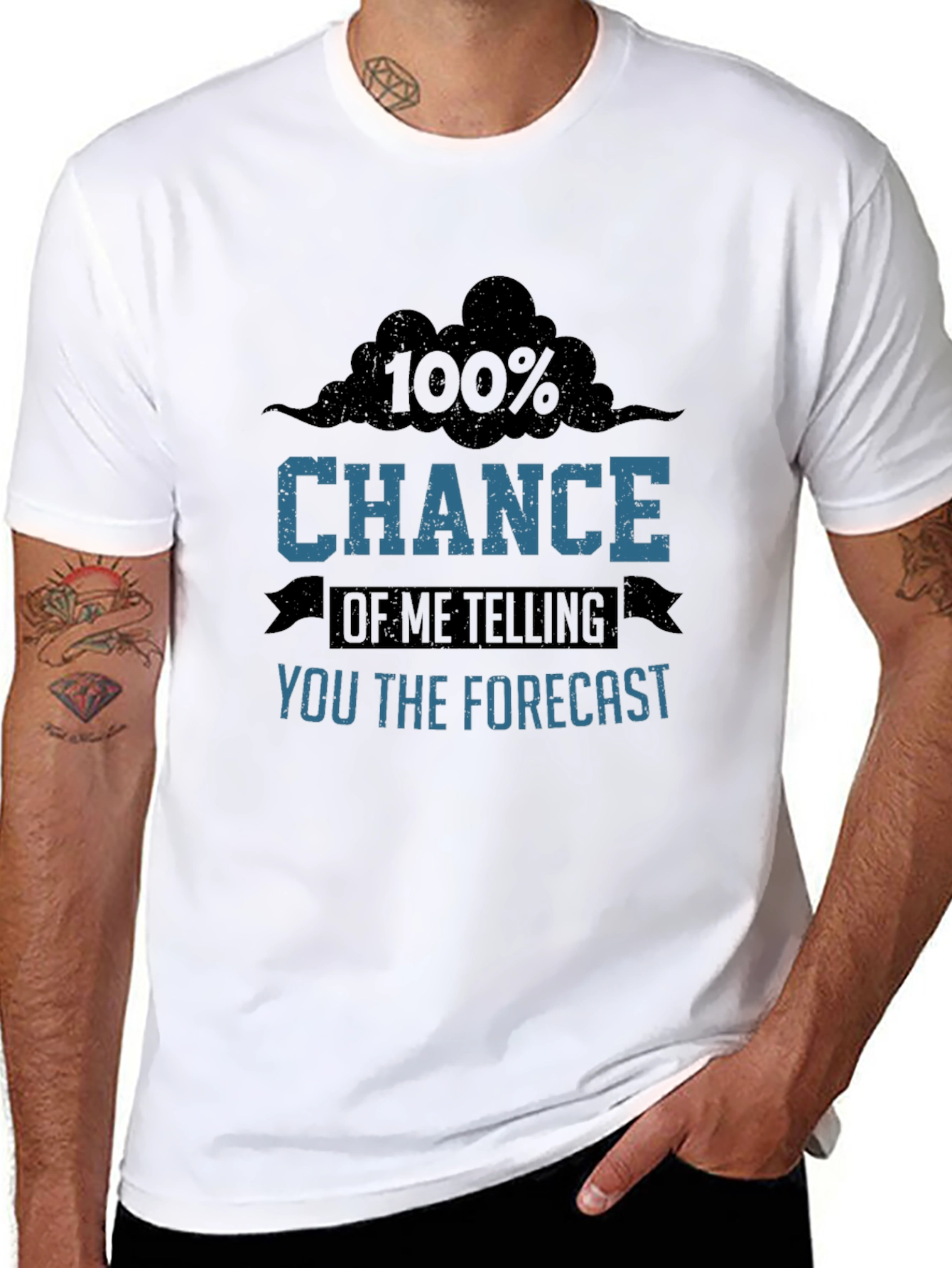 Funny Weather Forecast Graphic T-Shirt