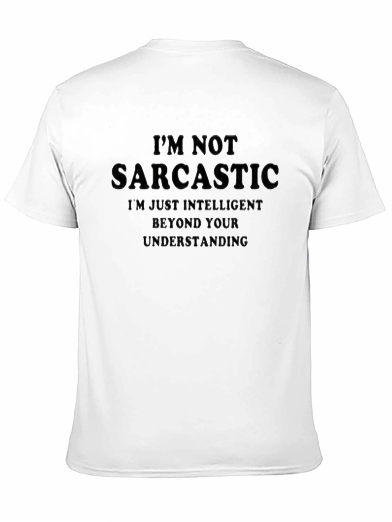 Sarcastic? Black T-Shirt - Funny Saying