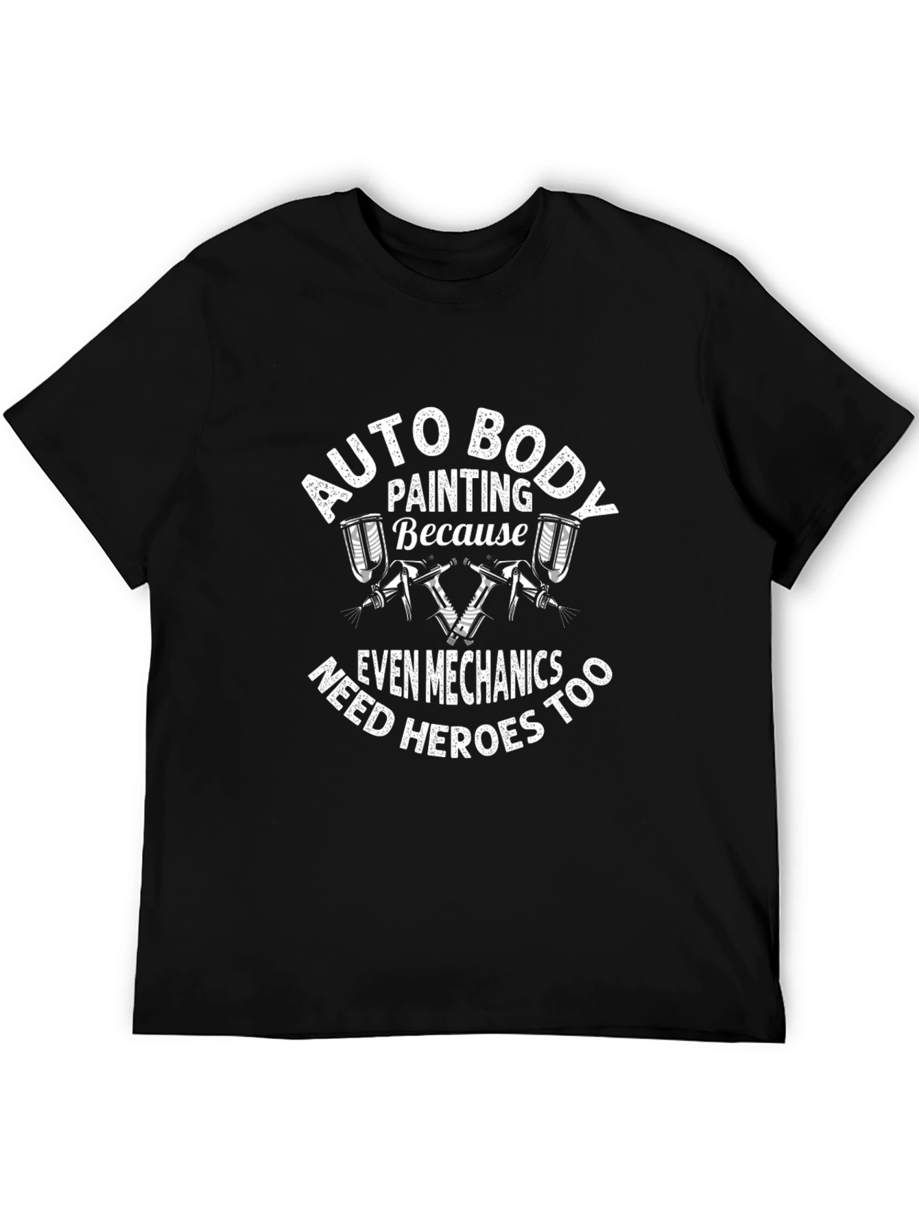 Auto Body Painting Mechanic Hero Graphic T-Shirt