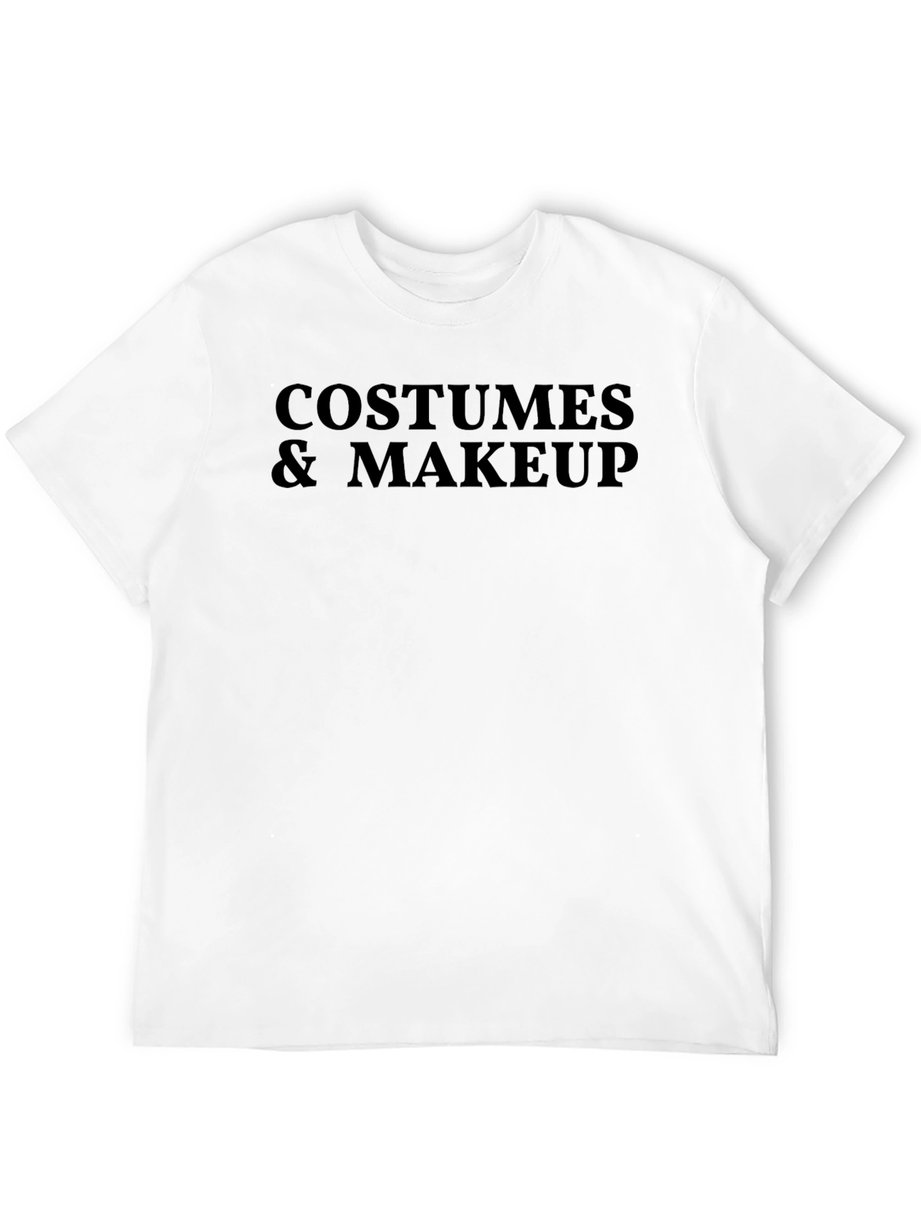 Costumes & Makeup Graphic Tee - Black Cotton Blend
