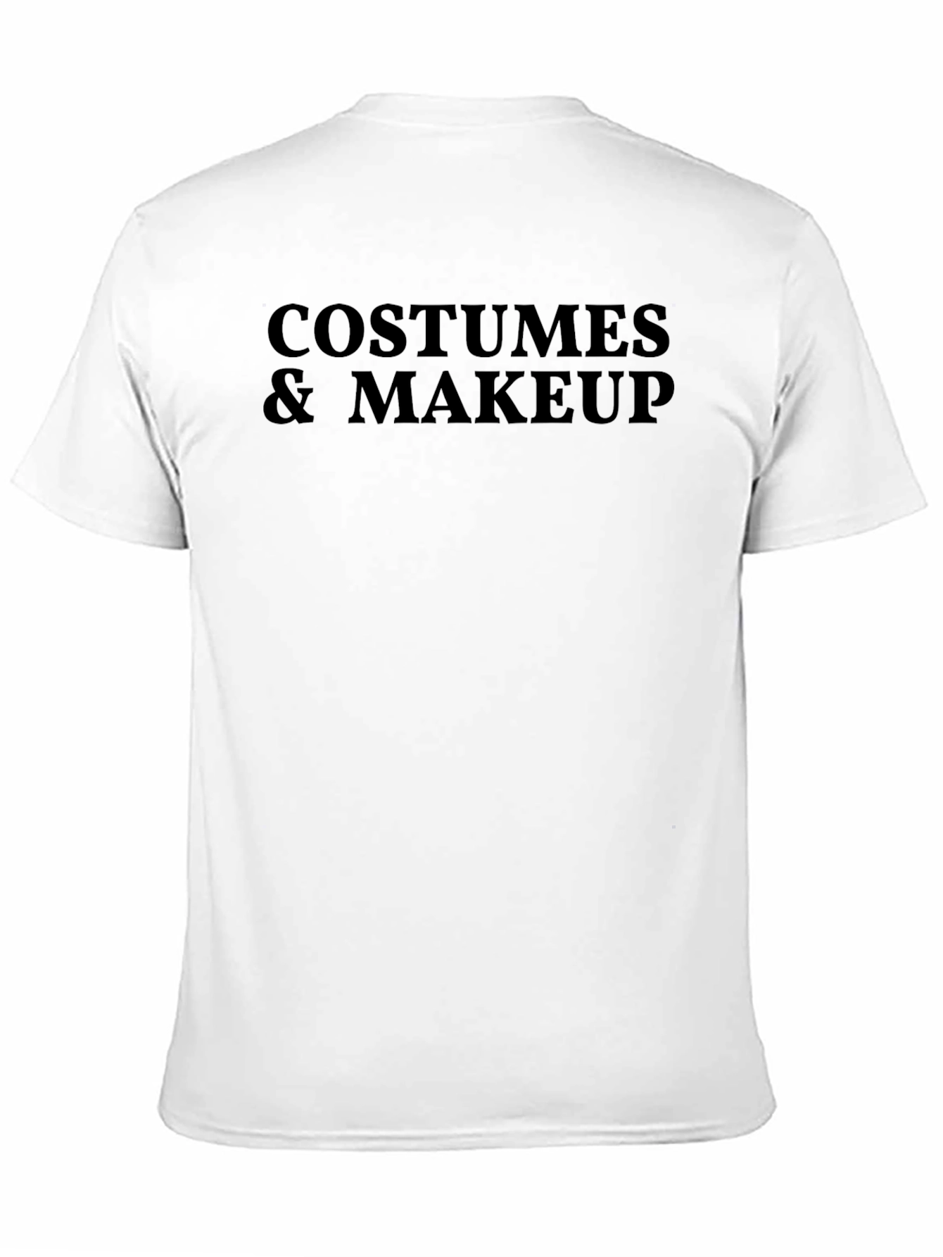 Costumes & Makeup Graphic Tee - Black Cotton Blend
