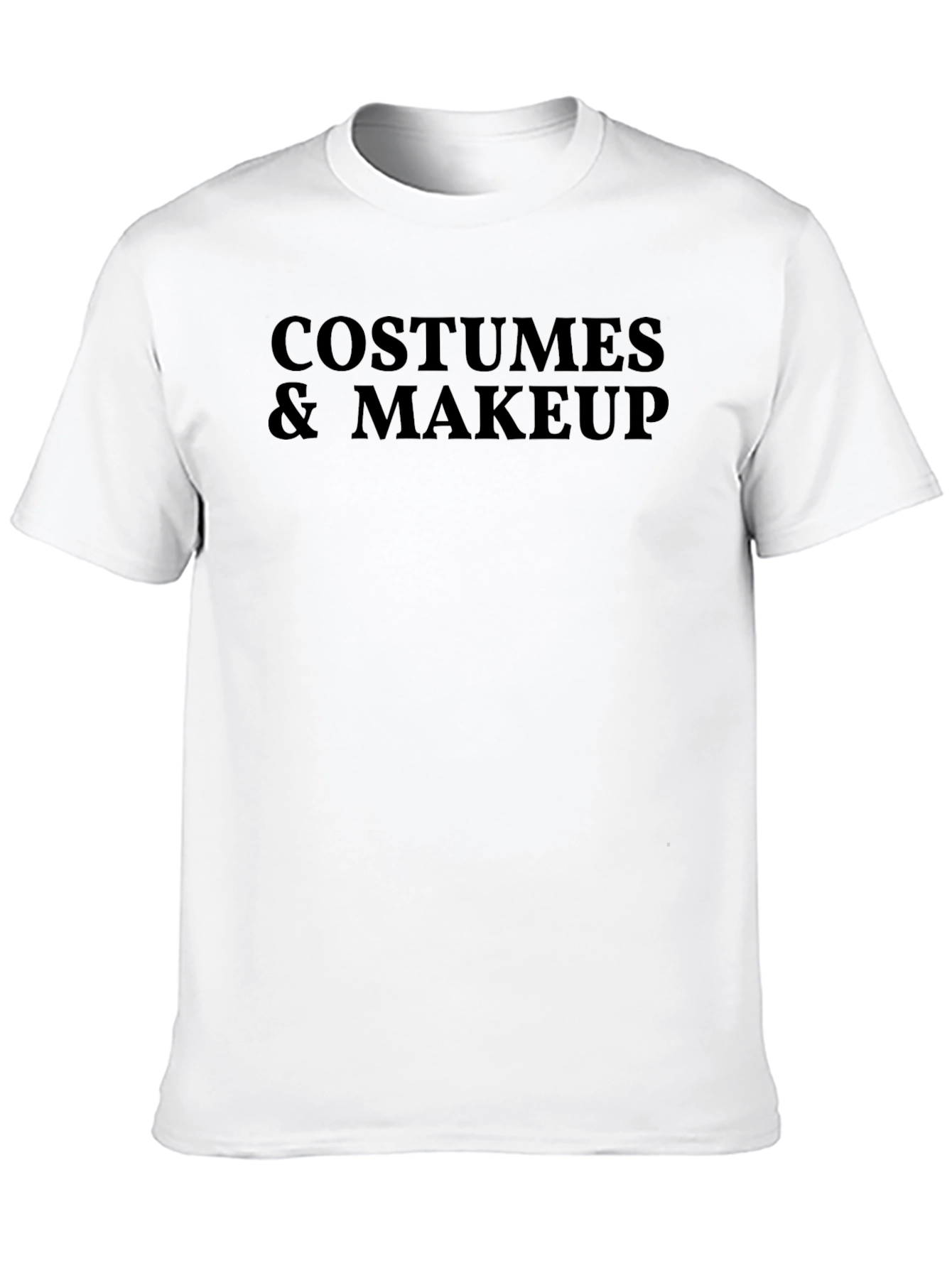Costumes & Makeup Graphic Tee - Black Cotton Blend