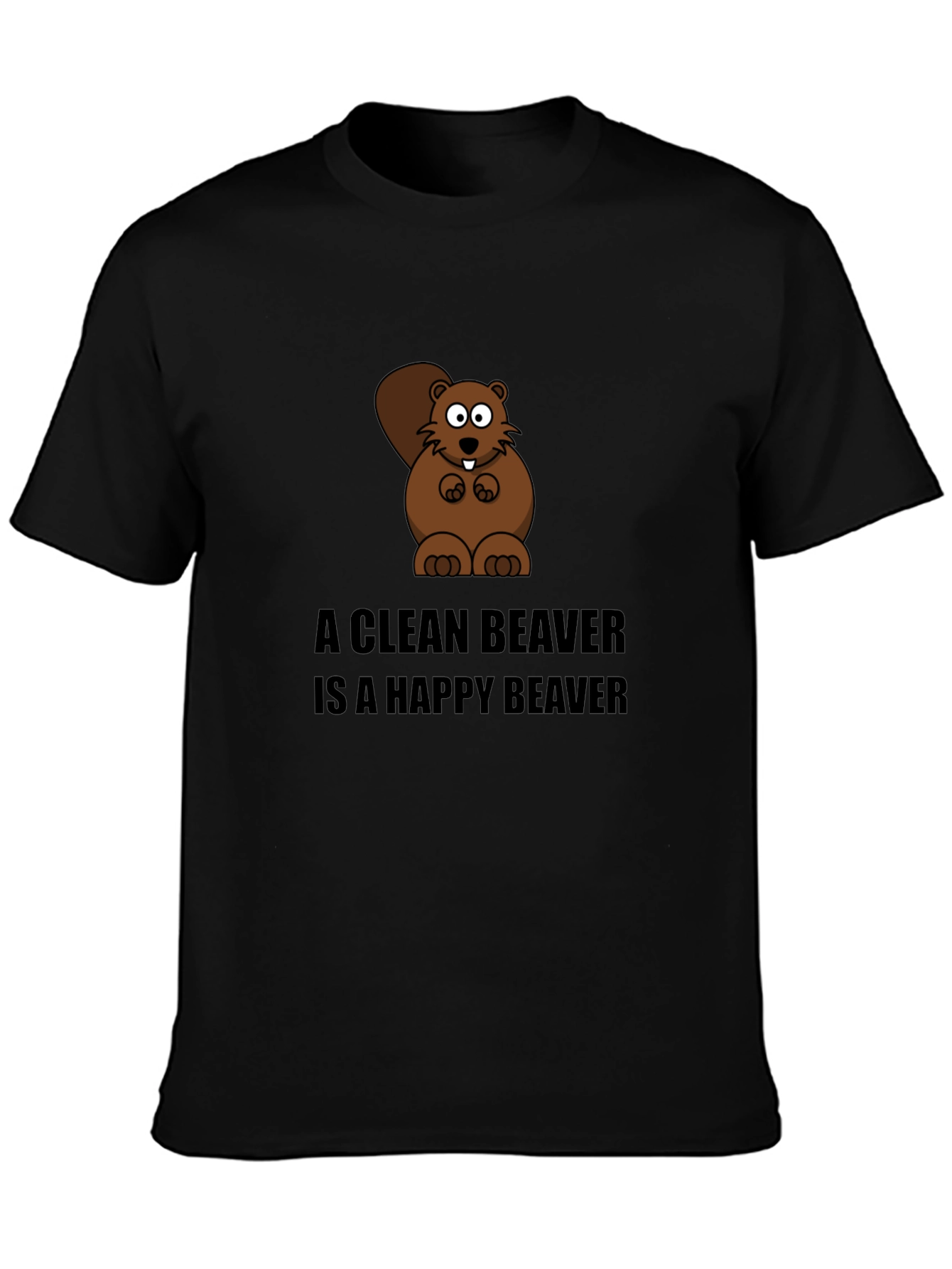 A Clean Beaver T-Shirt - Funny Cartoon Tee