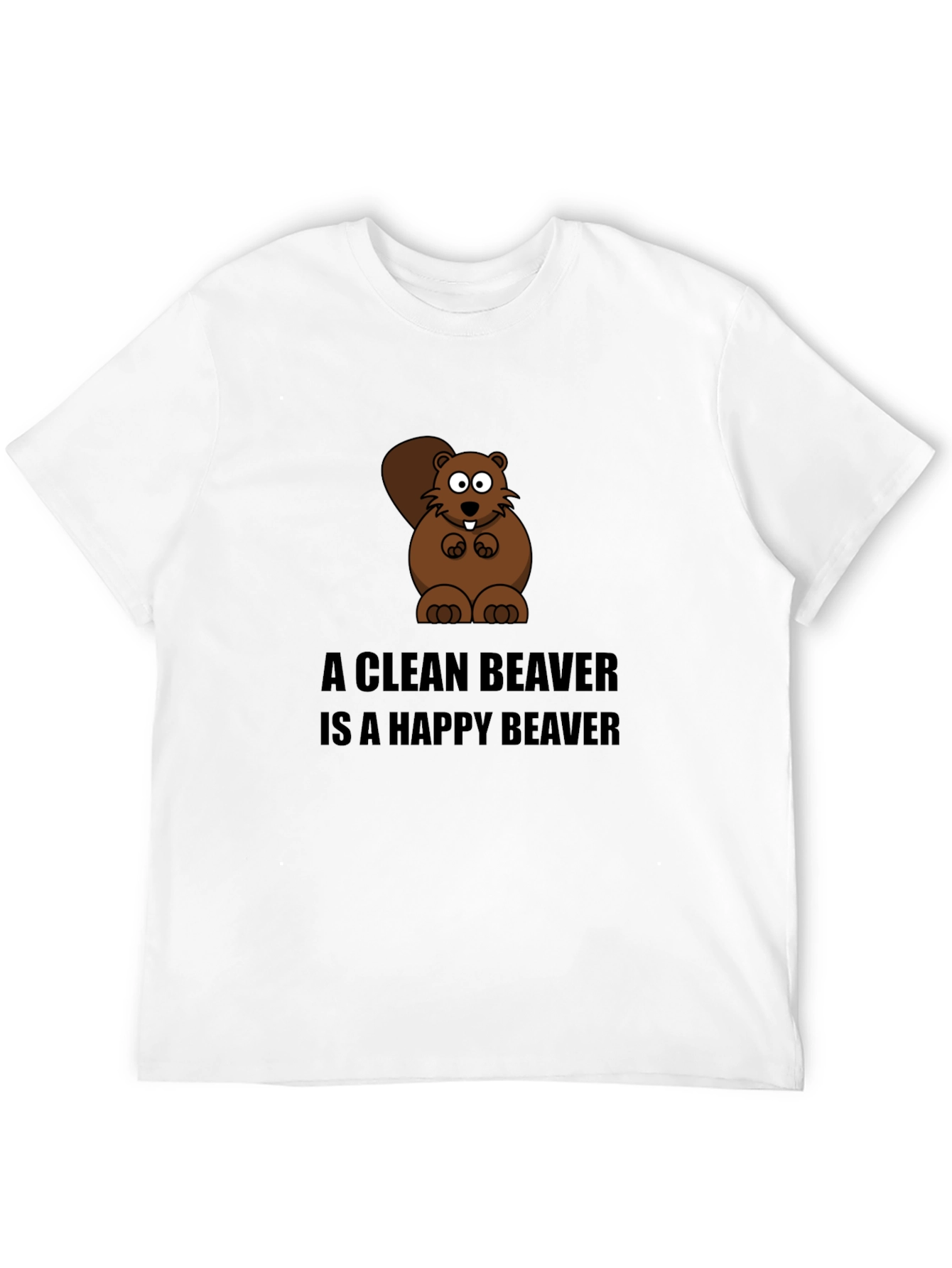 A Clean Beaver T-Shirt - Funny Cartoon Tee