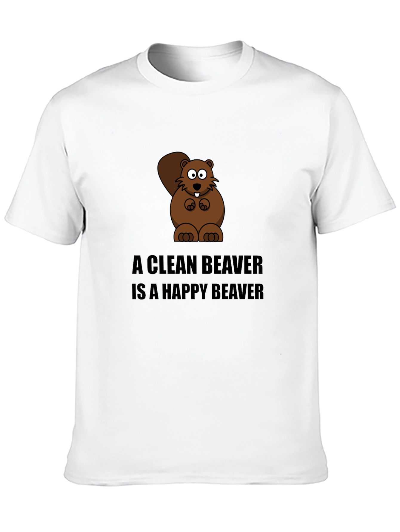 A Clean Beaver T-Shirt - Funny Cartoon Tee