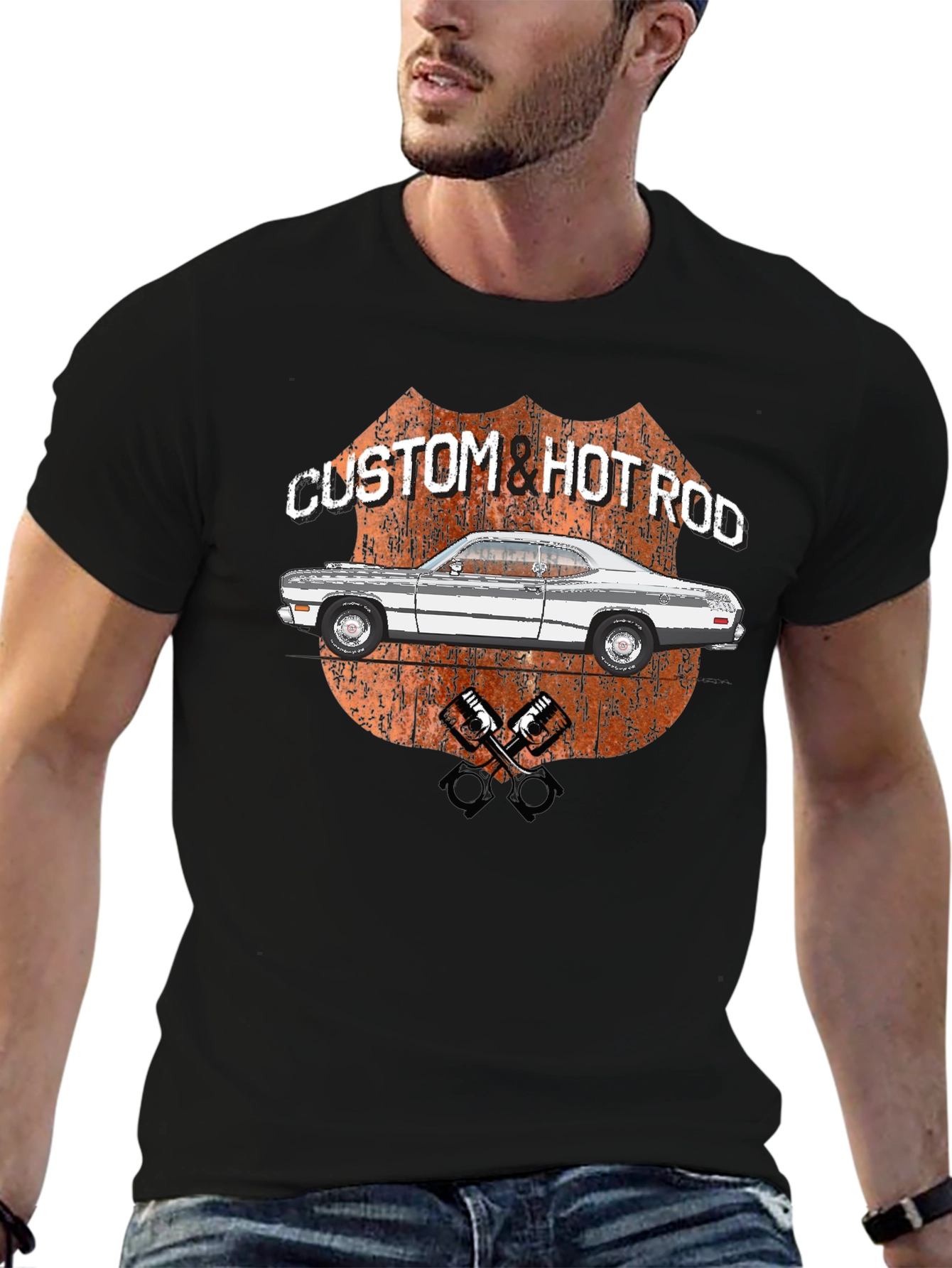 Custom Hot Rod Graphic T-Shirt - Classic Car Tee
