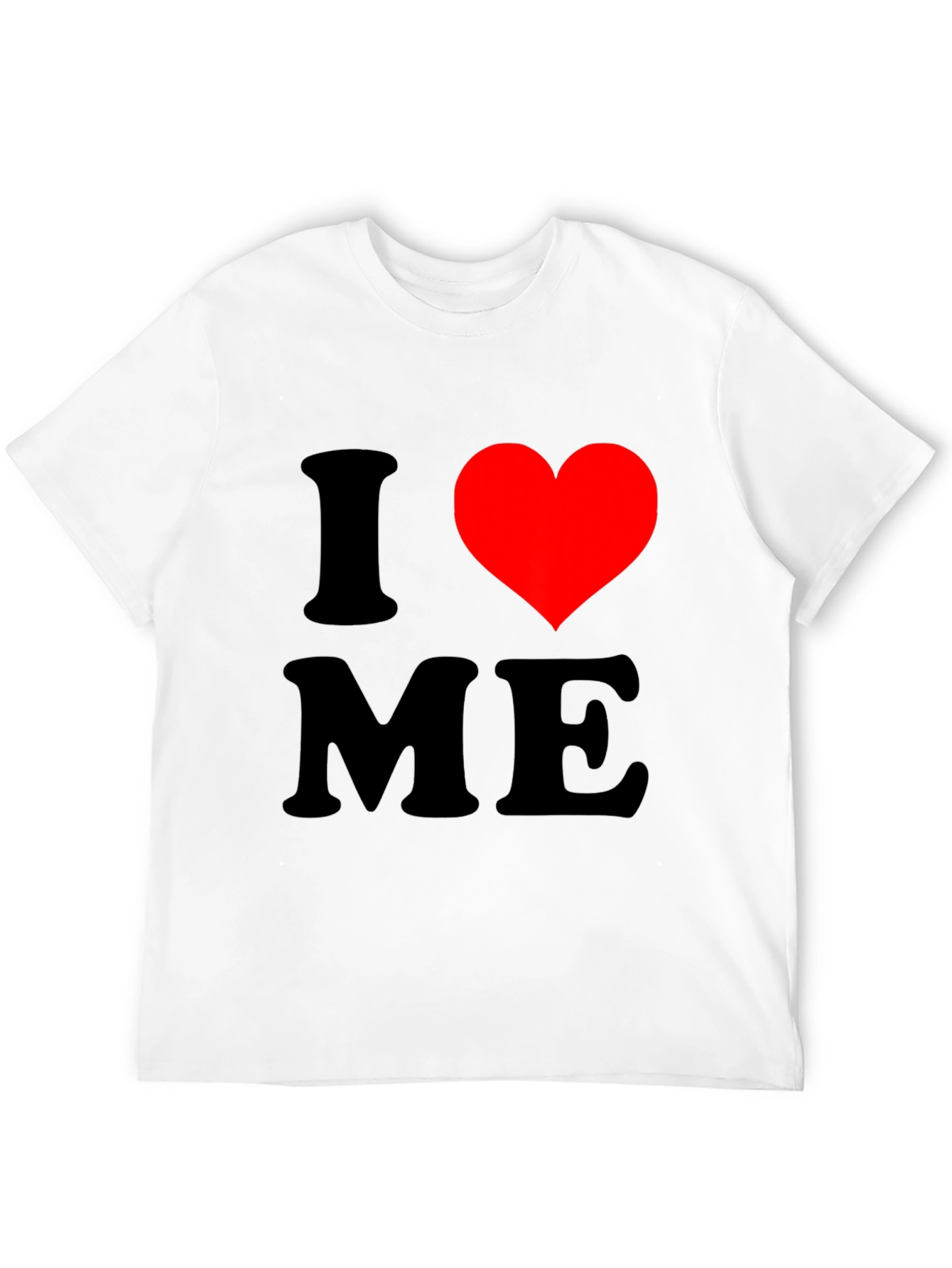 I Heart ME Graphic T-Shirt - Black Cotton Tee