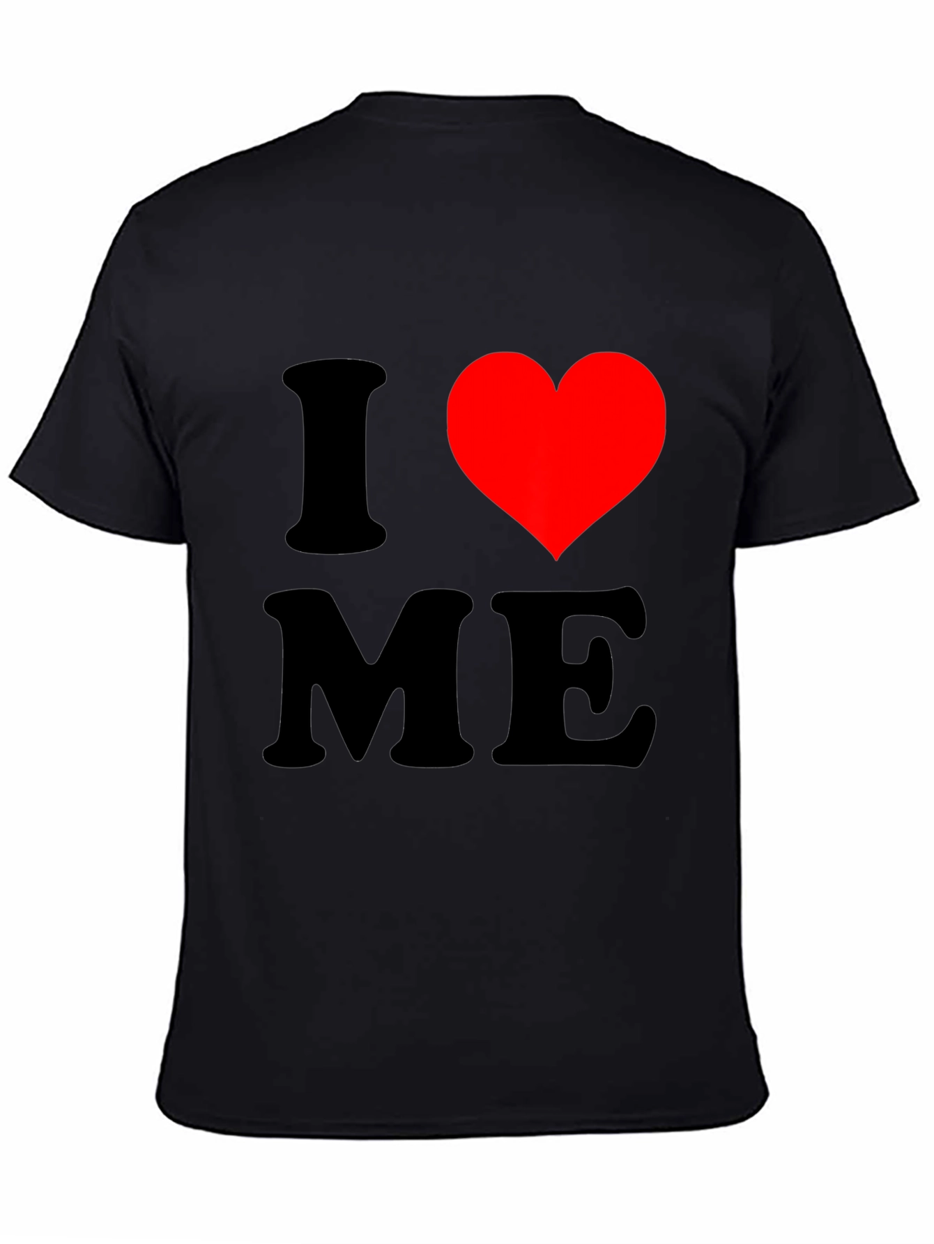 I Heart ME Graphic T-Shirt - Black Cotton Tee