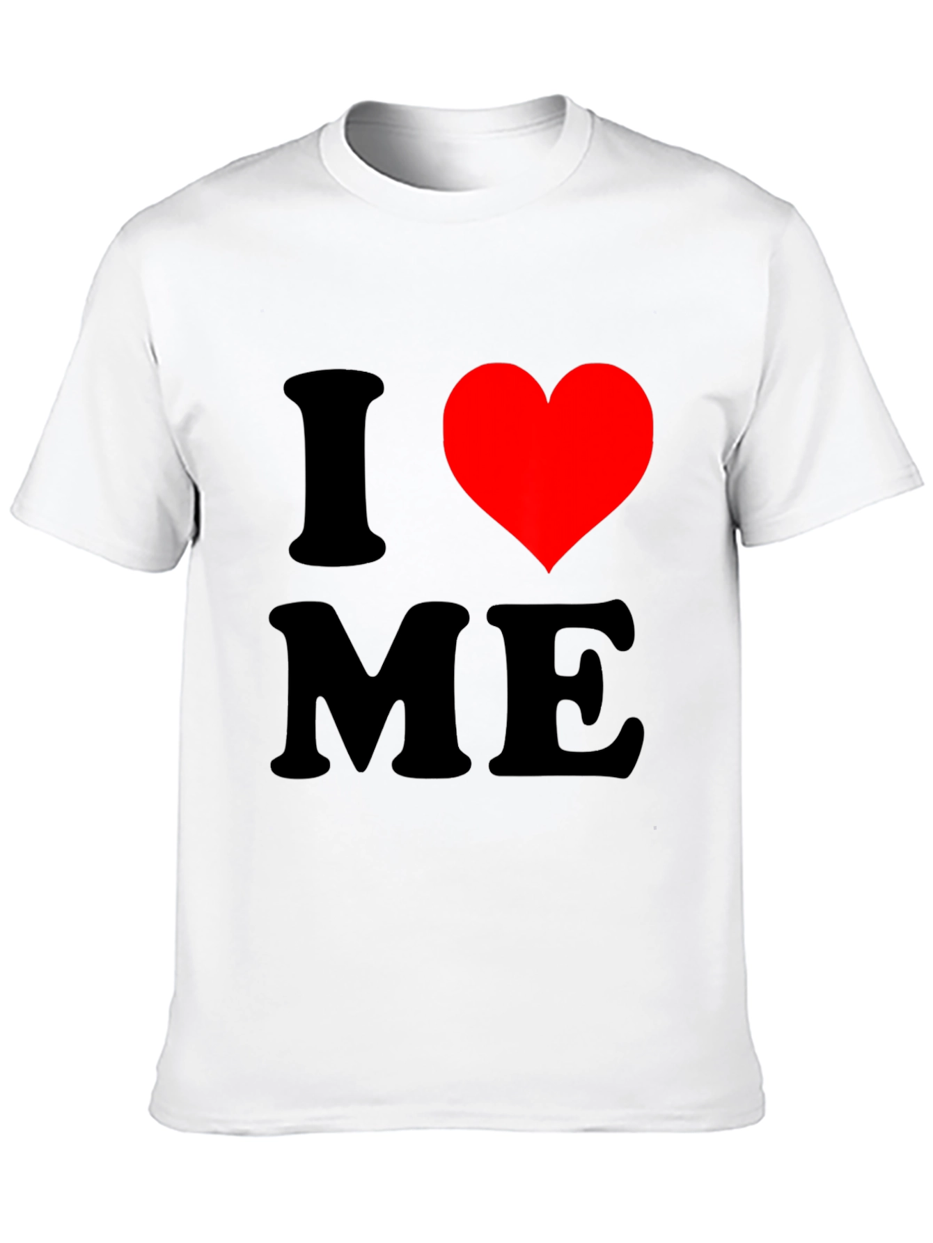 I Heart ME Graphic T-Shirt - Black Cotton Tee
