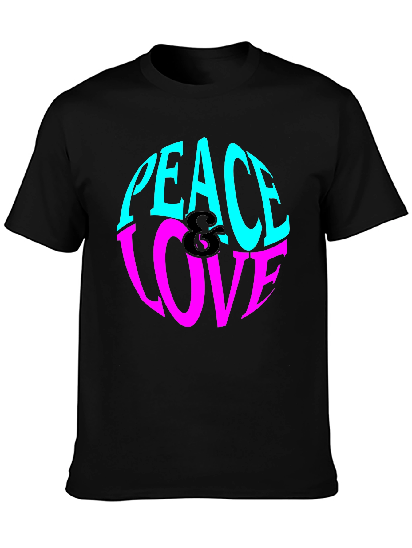 Peace & Love Graphic Tee - Retro Style