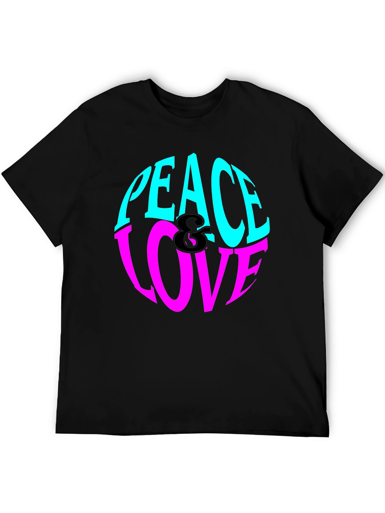 Peace & Love Graphic Tee - Retro Style