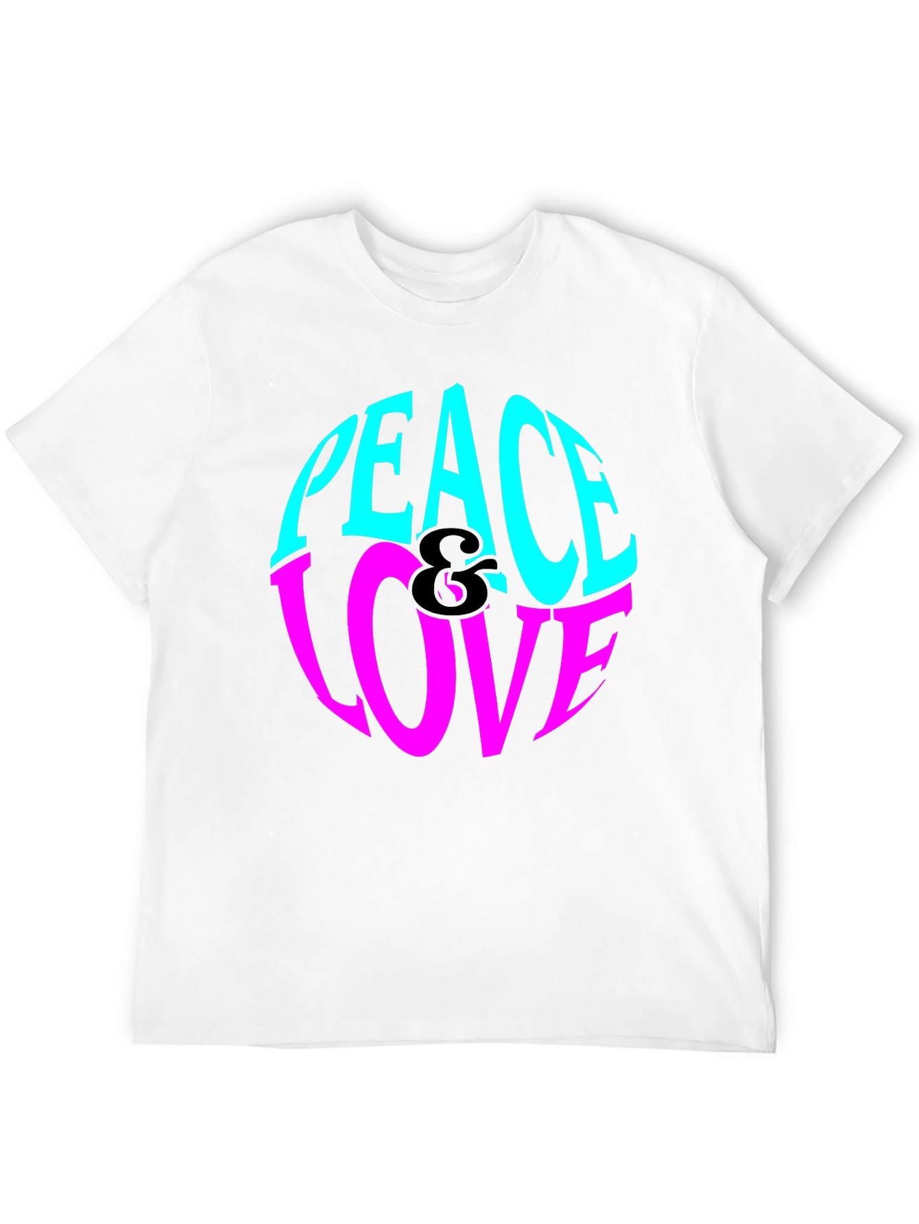 Peace & Love Graphic Tee - Retro Style