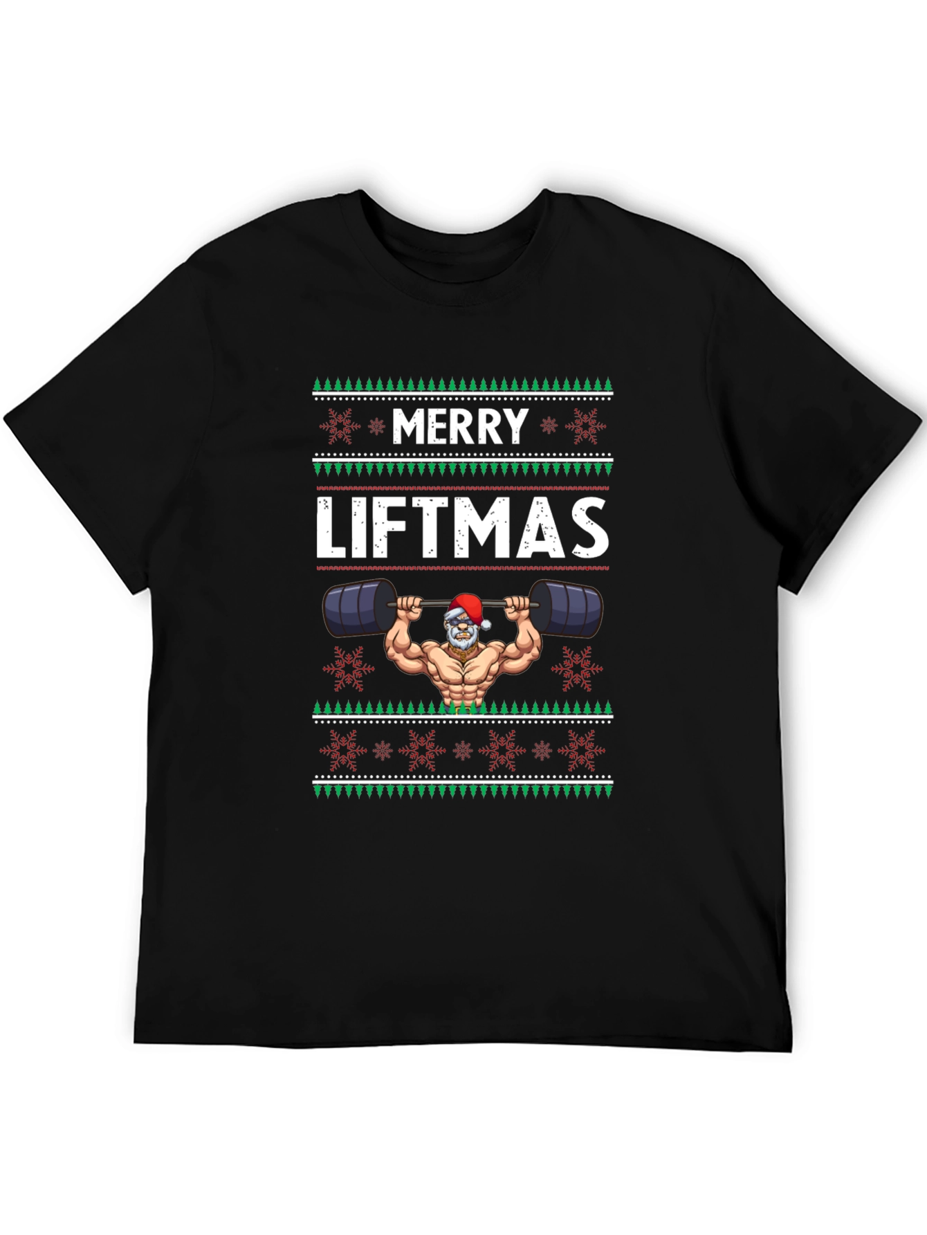 Merry Liftmas T-Shirt - Santa Bodybuilder