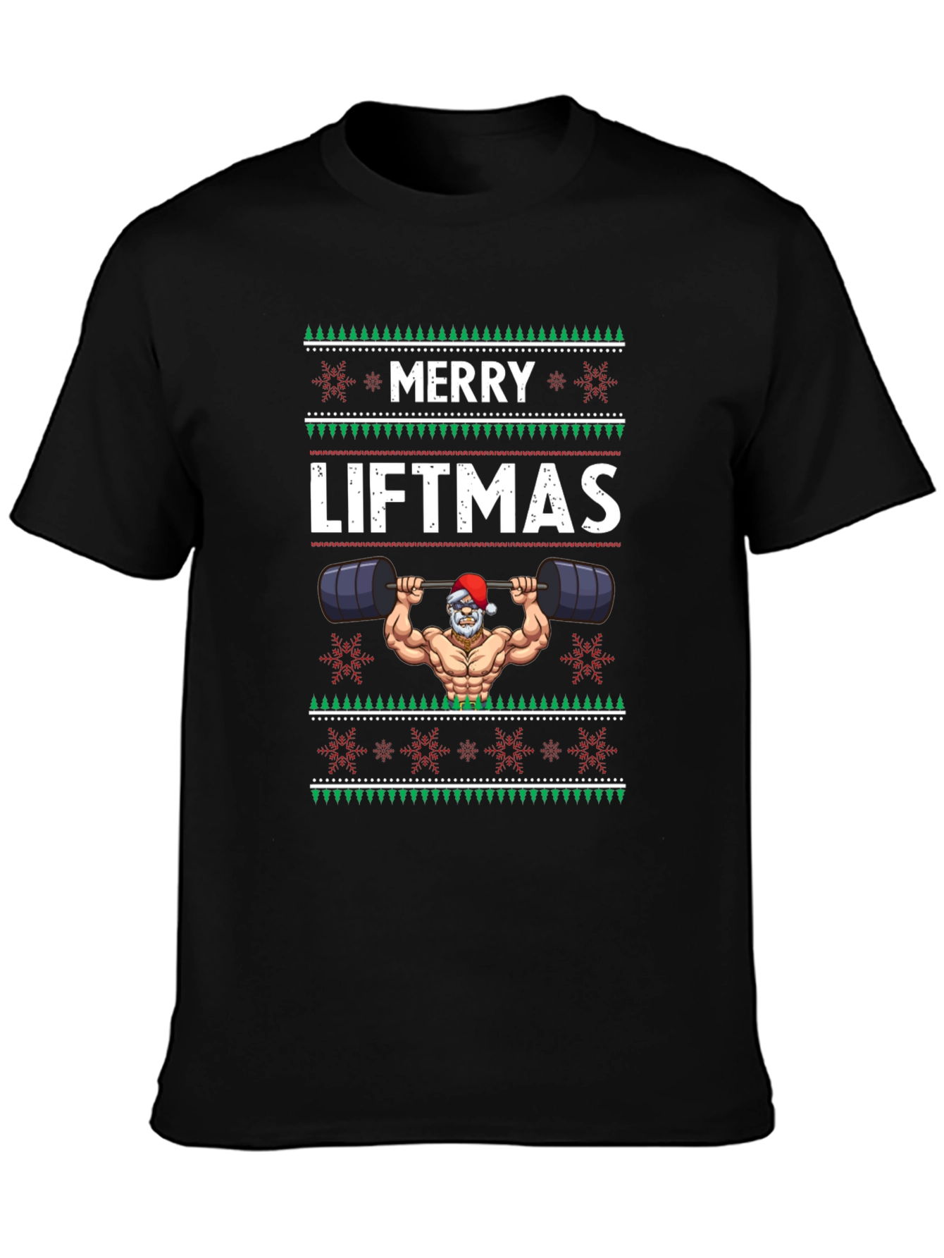 Merry Liftmas T-Shirt - Santa Bodybuilder