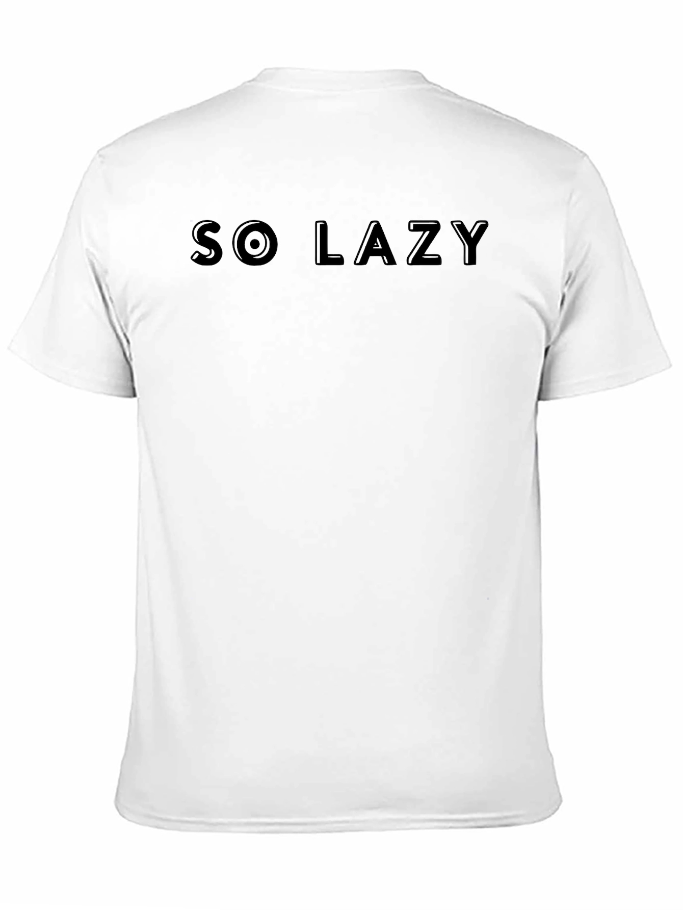 So Lazy Black T-Shirt - Comfortable Casual Wear
