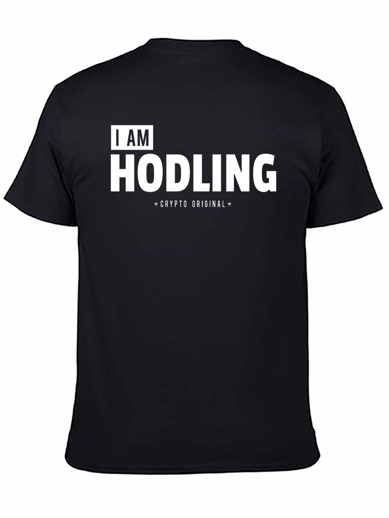 I AM HODLING Crypto Original Black T-Shirt