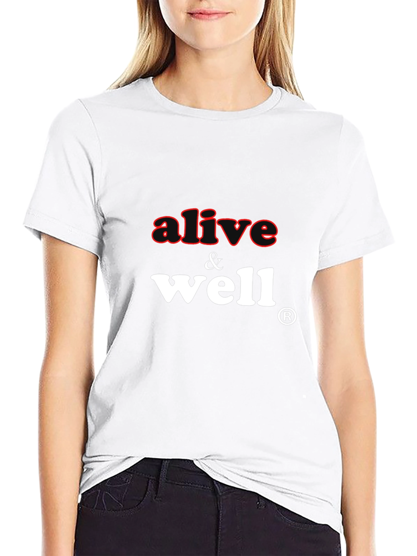 Alive & Well Black Graphic Tee