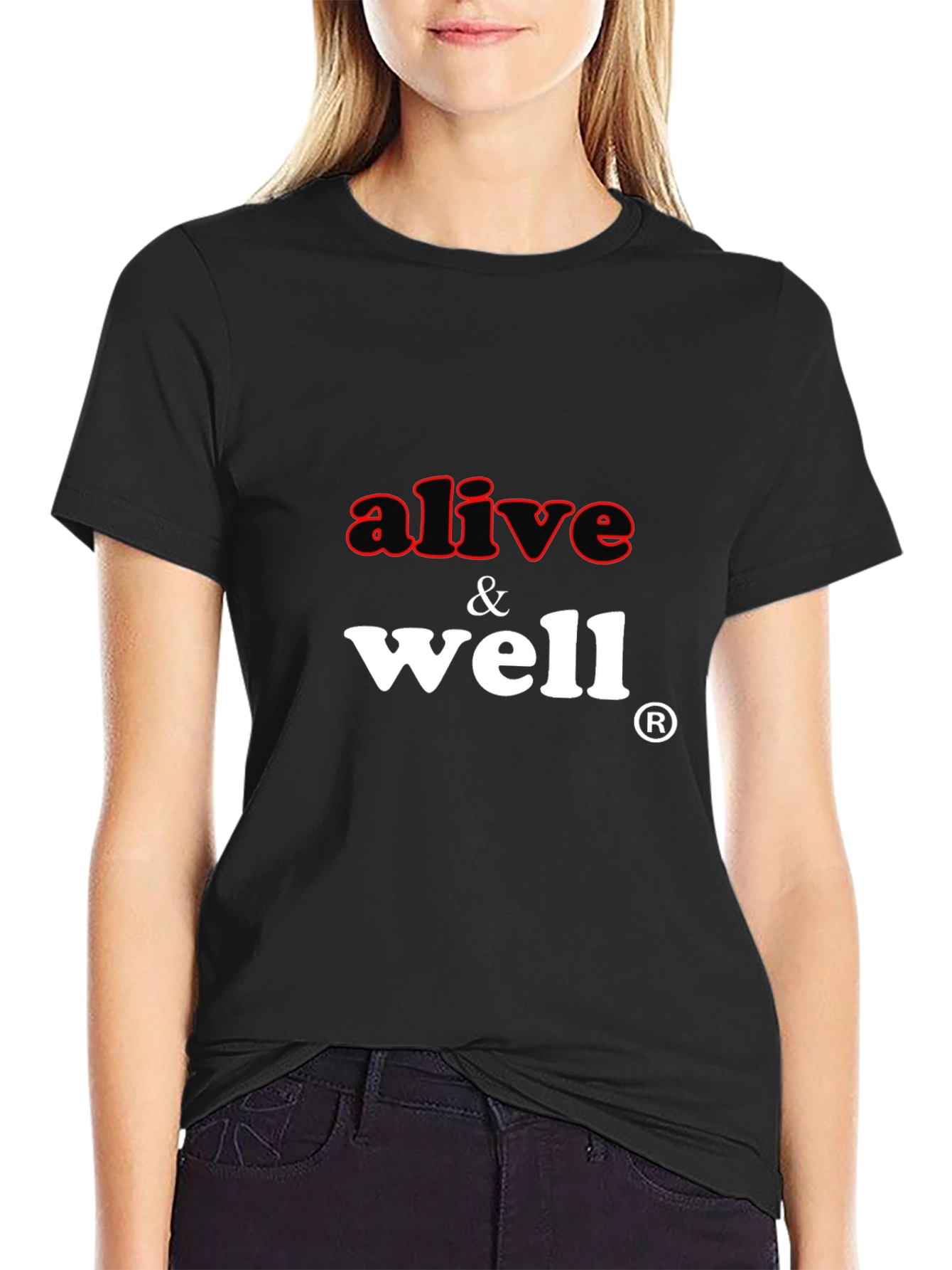 Alive & Well Black Graphic Tee