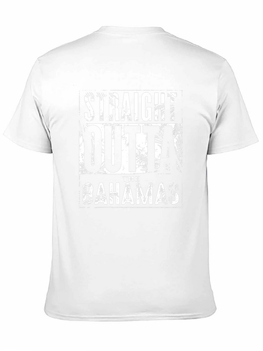 Straight Outta The Bahamas Black Graphic Tee