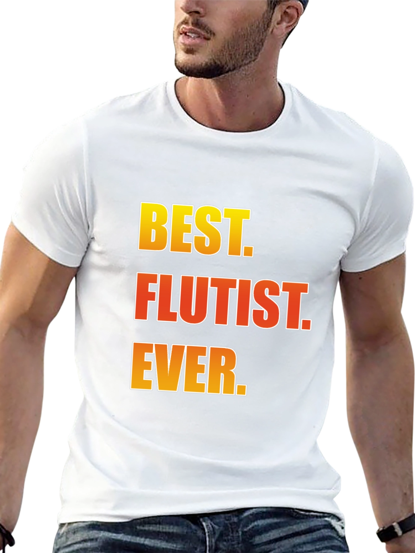 Best Flutist Ever T-Shirt Musician Gift