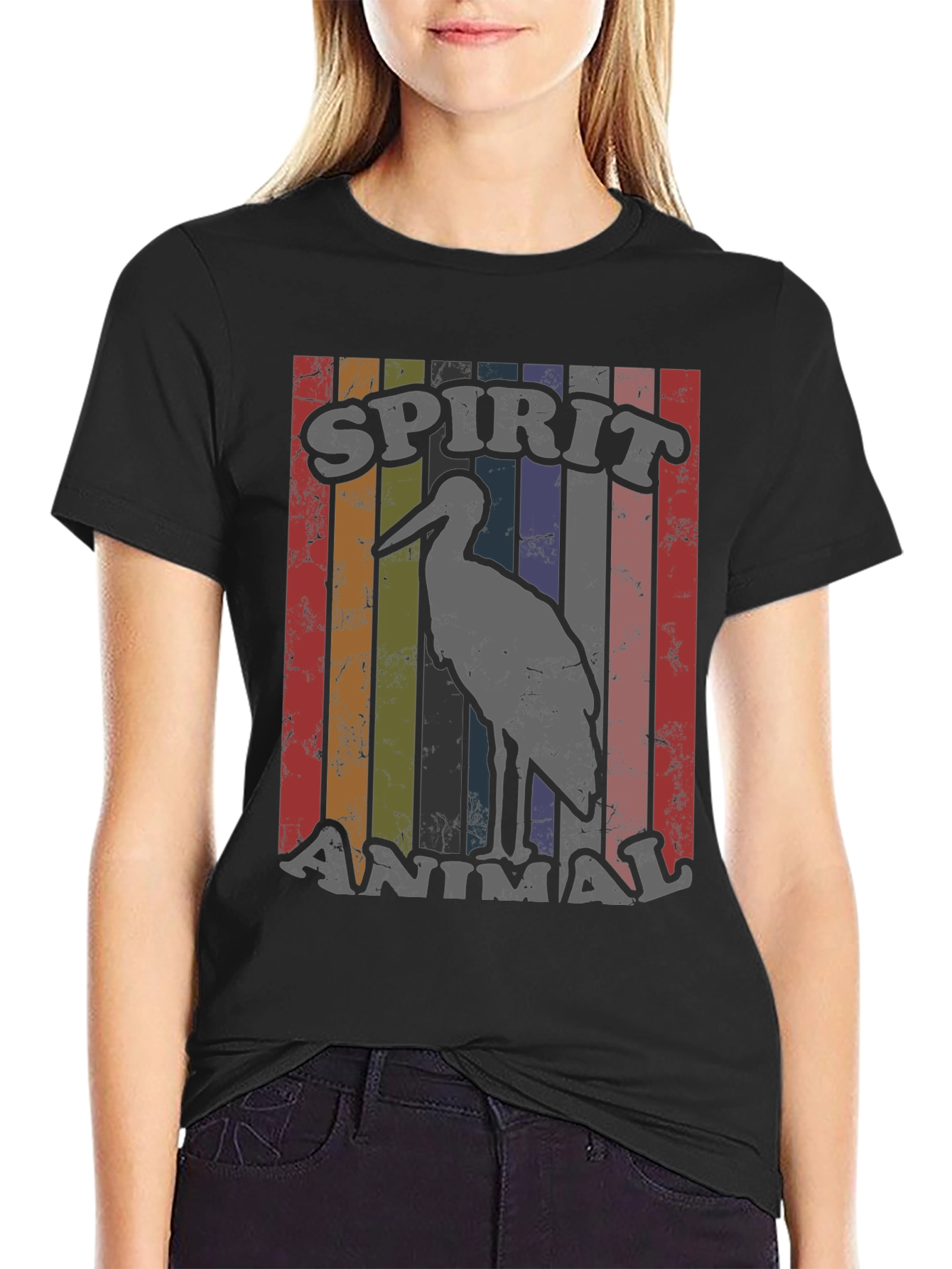 Spirit Animal Heron Graphic Tee