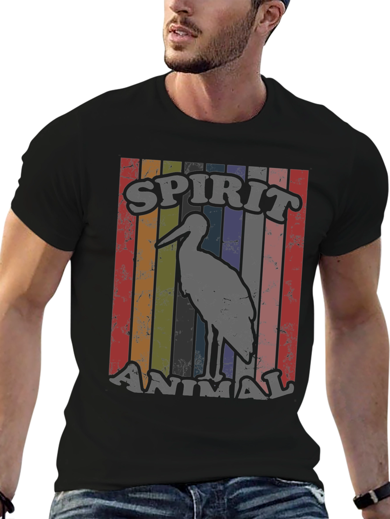 Spirit Animal Heron Graphic Tee