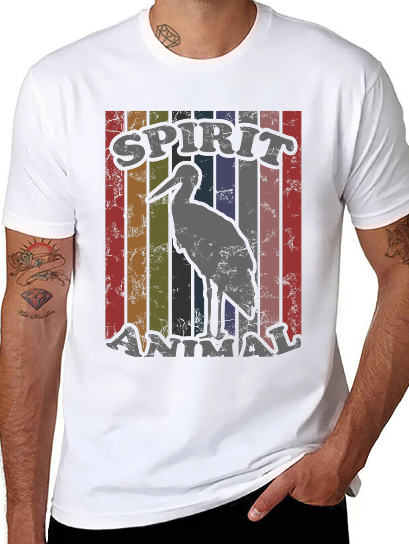 Spirit Animal Heron Graphic Tee